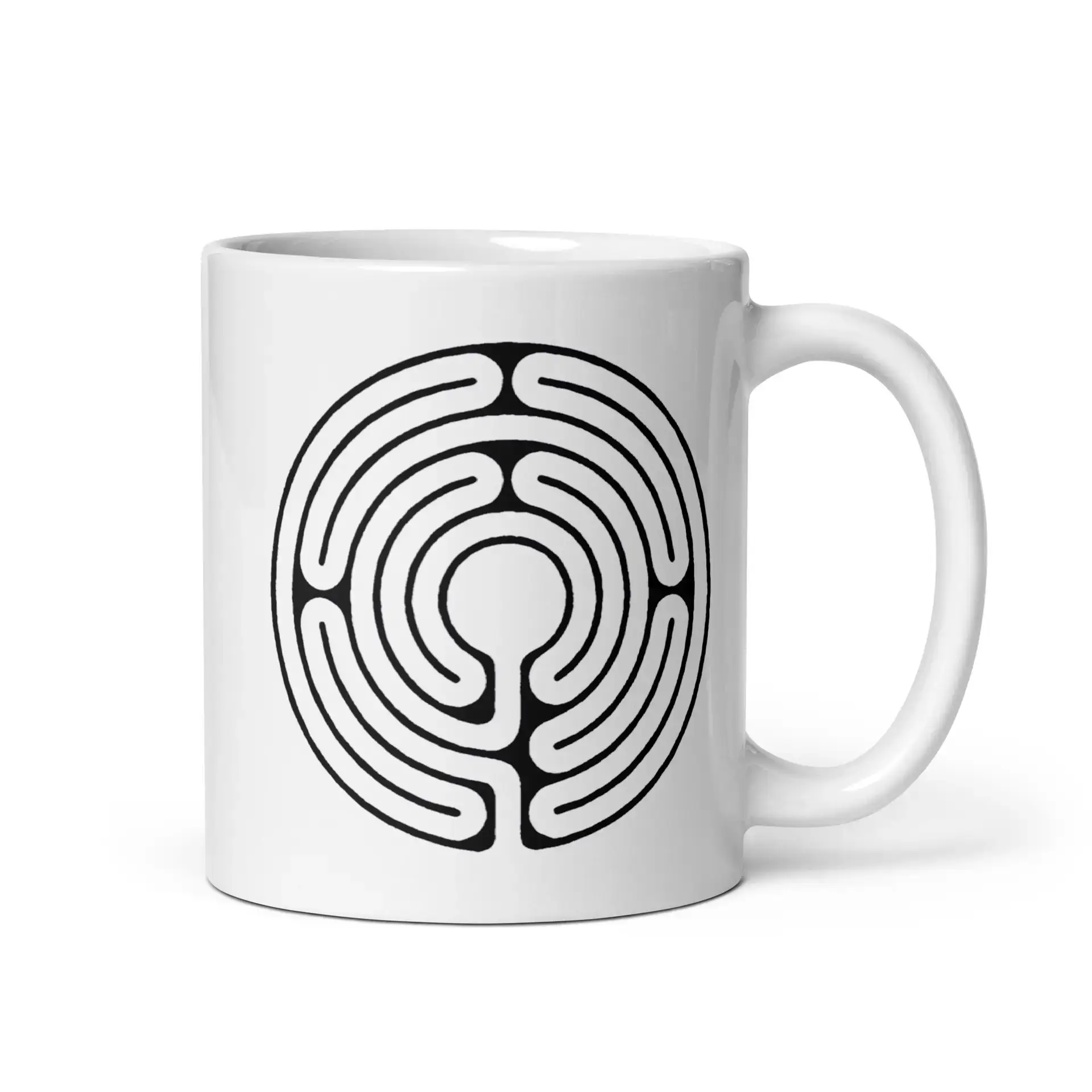 Labyrinth abingdon labyrinth White glossy mug