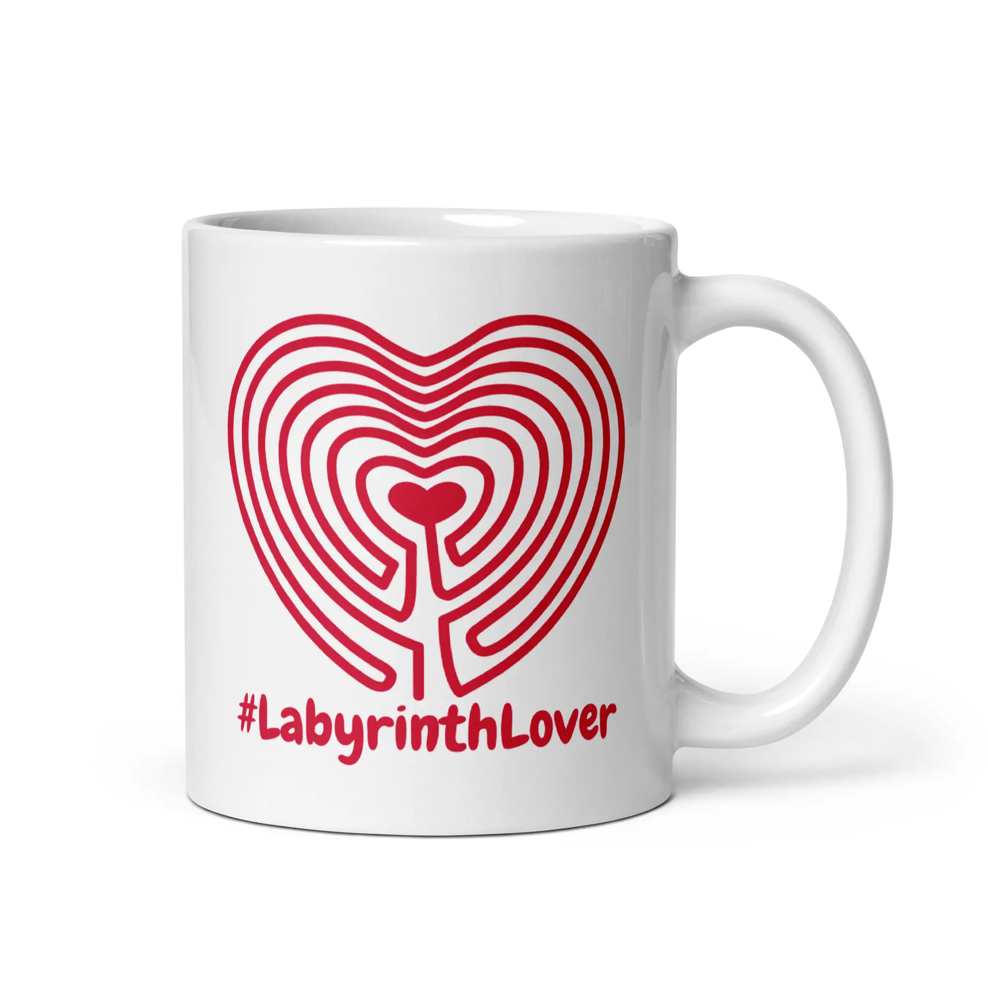 Labyrinth Heart Labyrinth #labyrinthlover White glossy mug