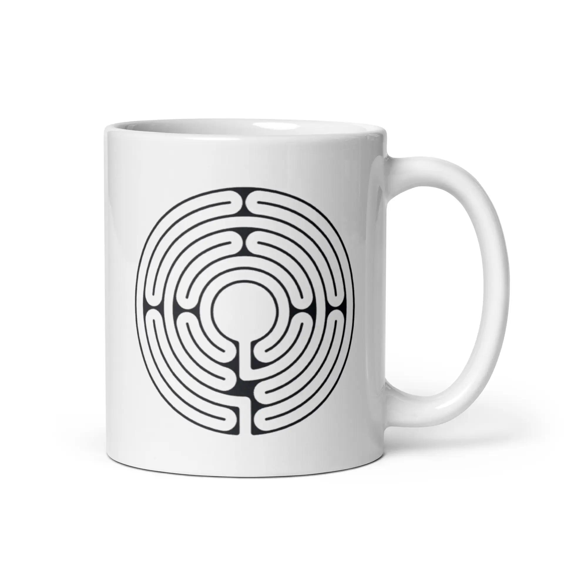 Labyrinth Santa Rosa Labyrinth White glossy mug