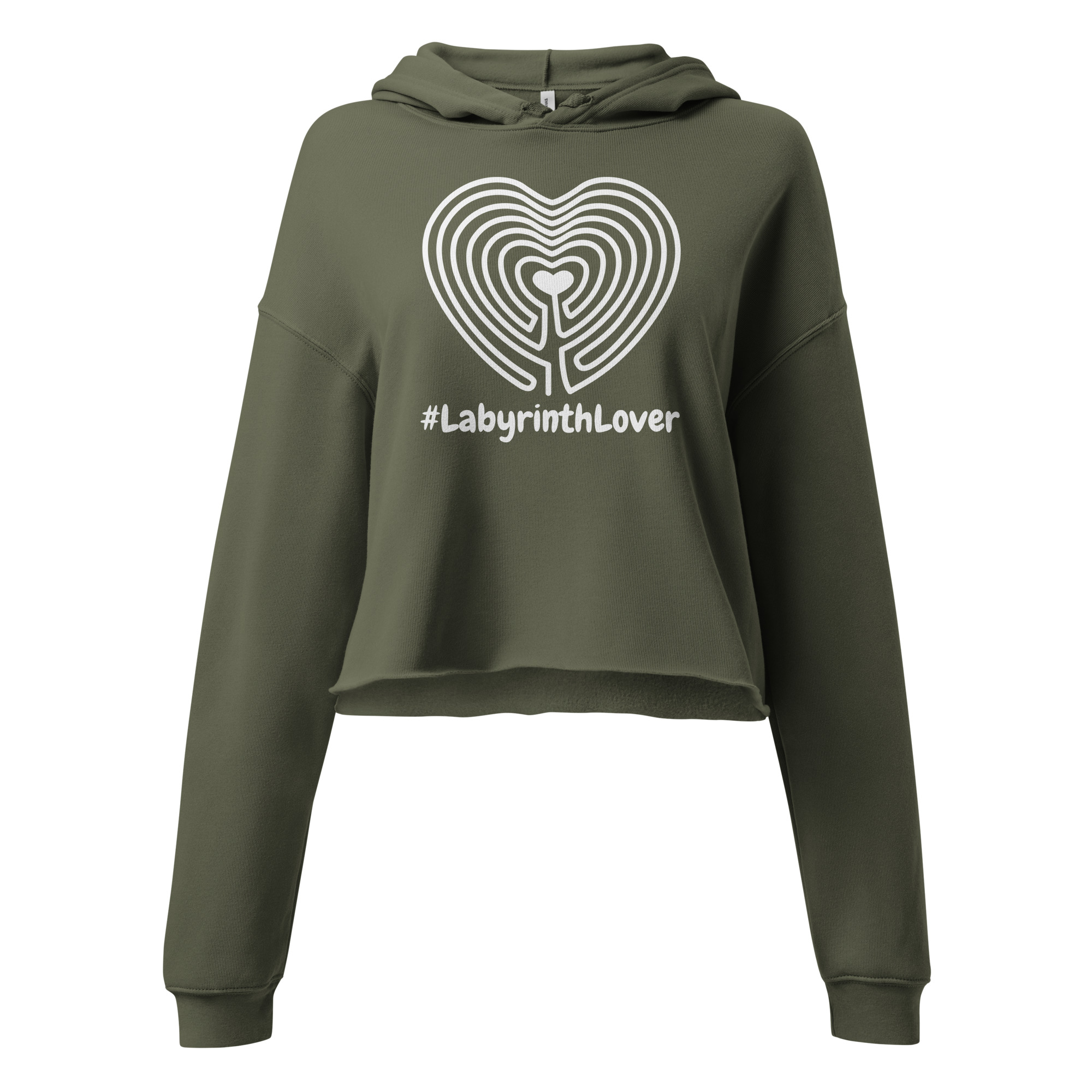Labyrinth Heart #labyrinthlover Crop Hoodie