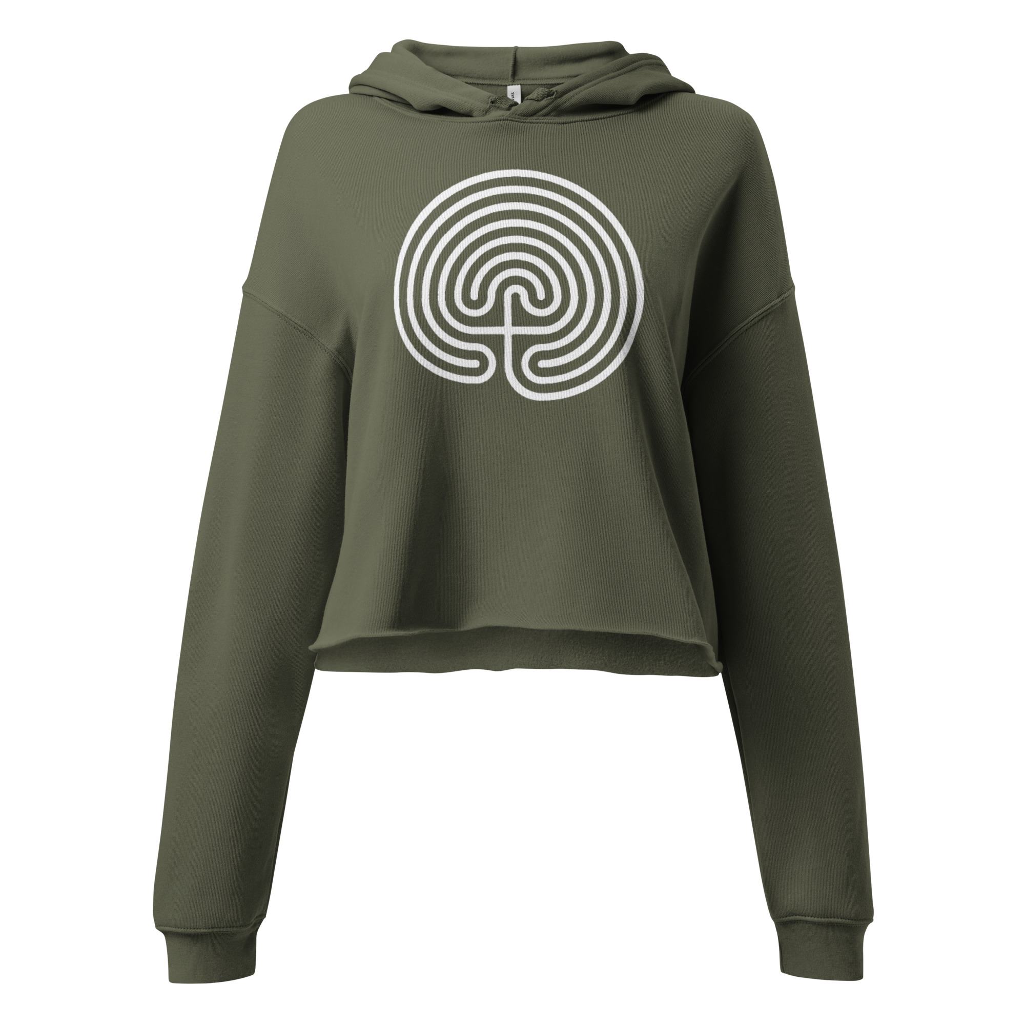 Labyrinth Classical Crop Hoodie