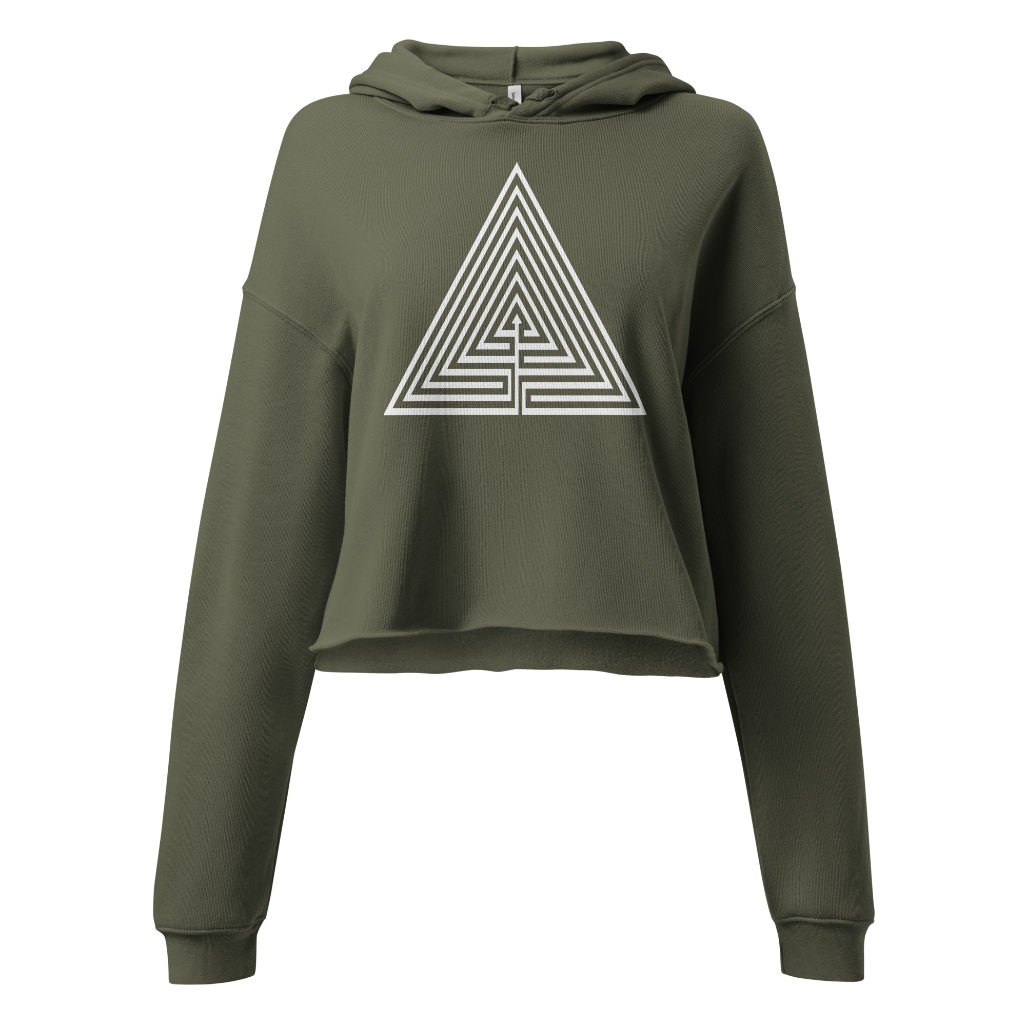 Labyrinth Triangle Crop Hoodie