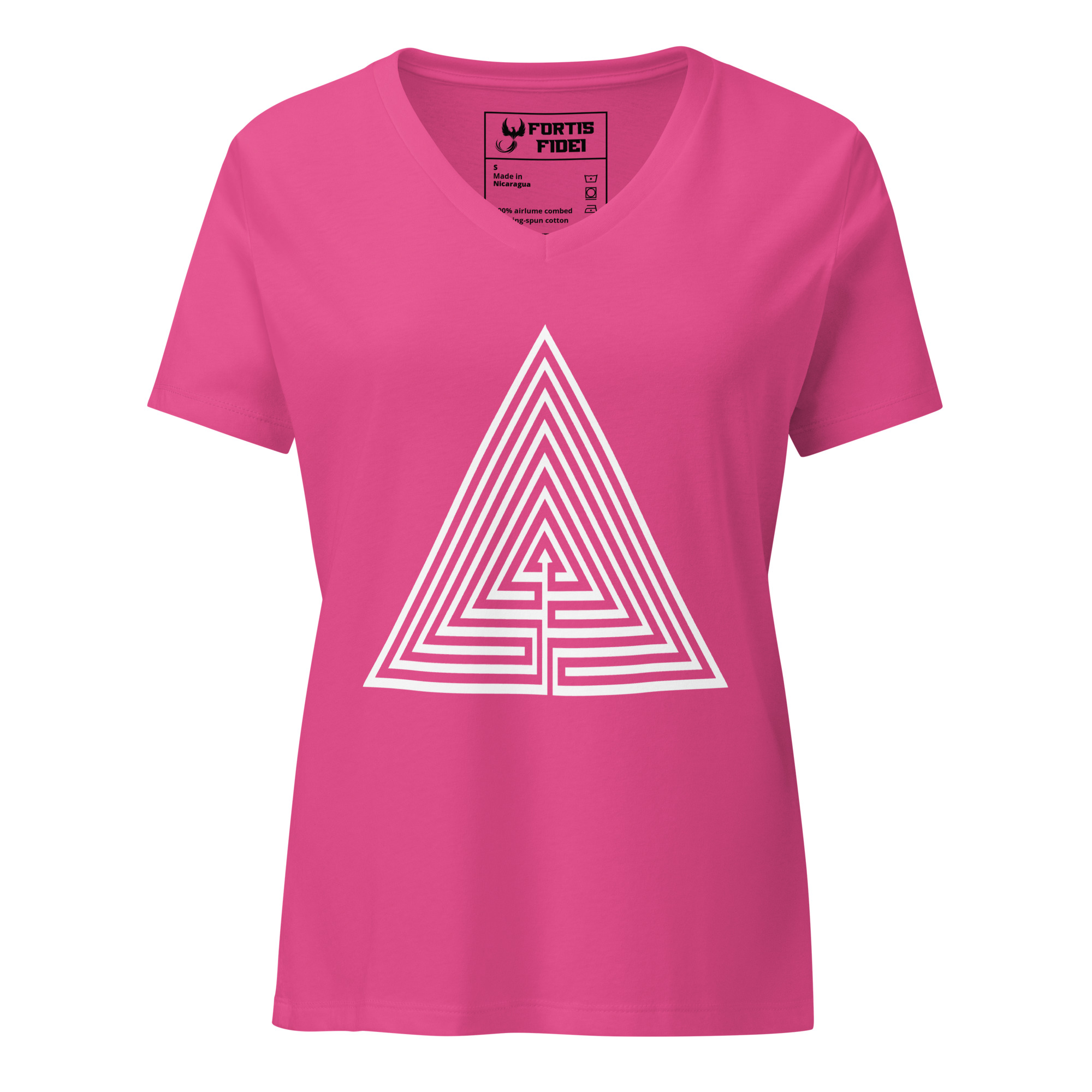 Labyrinth Triangle Women's relaxed v-neck tee