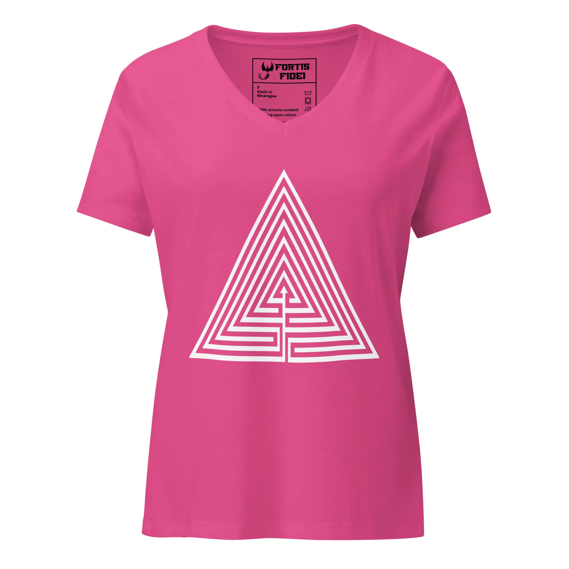 Labyrinth Triangle Labyrinth Women’s relaxed v-neck t-shirt