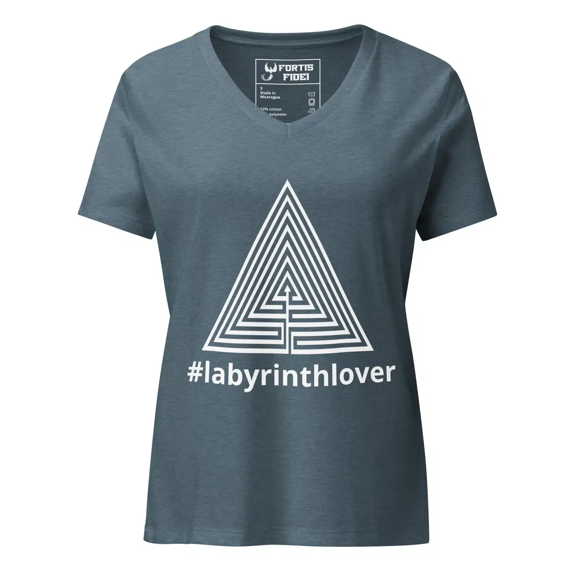 Labyrinth Triangle Labyrinth #labyrinthlover Women’s relaxed v-neck t-shirt