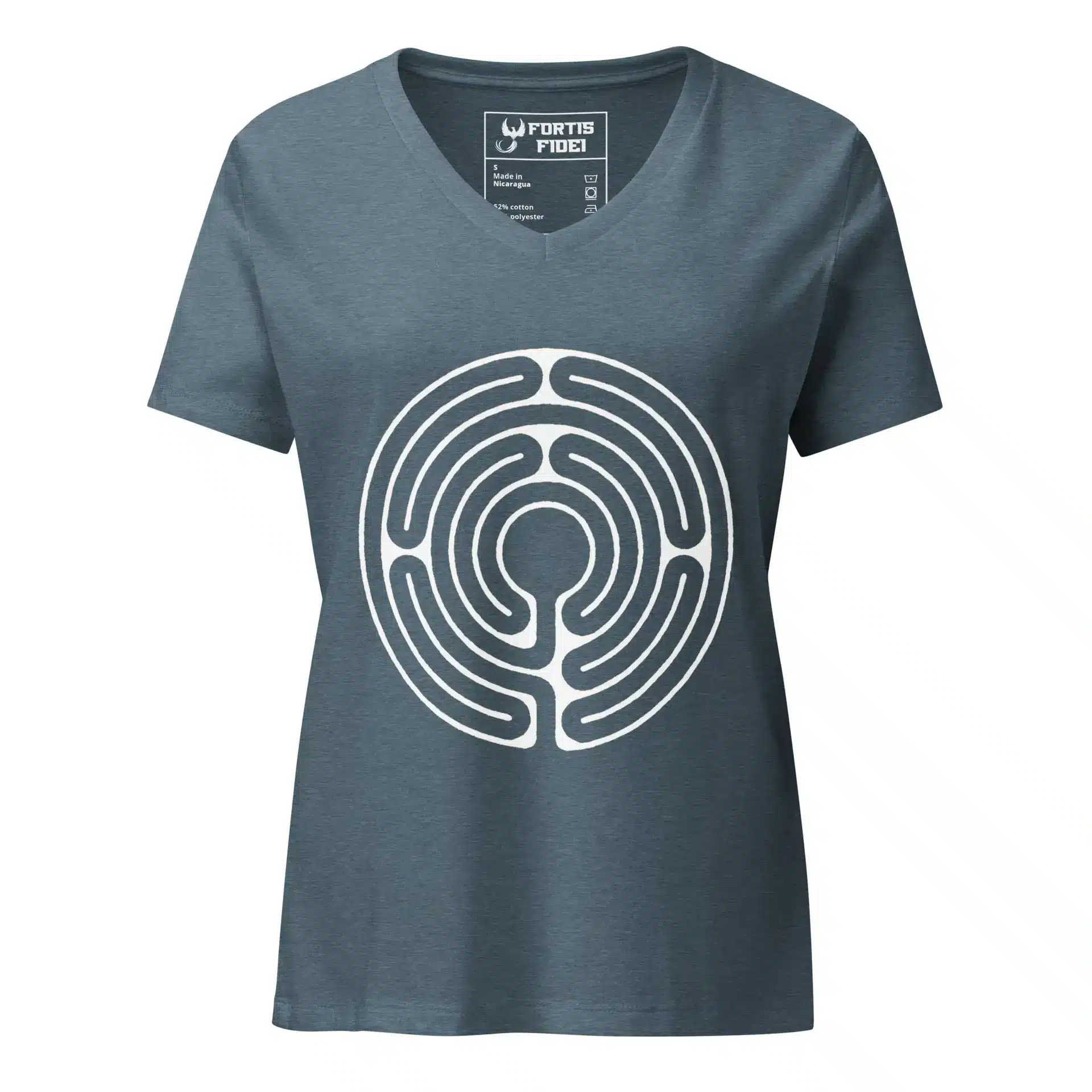 Labyrinth abingdon labyrinth Women’s relaxed v-neck t-shirt