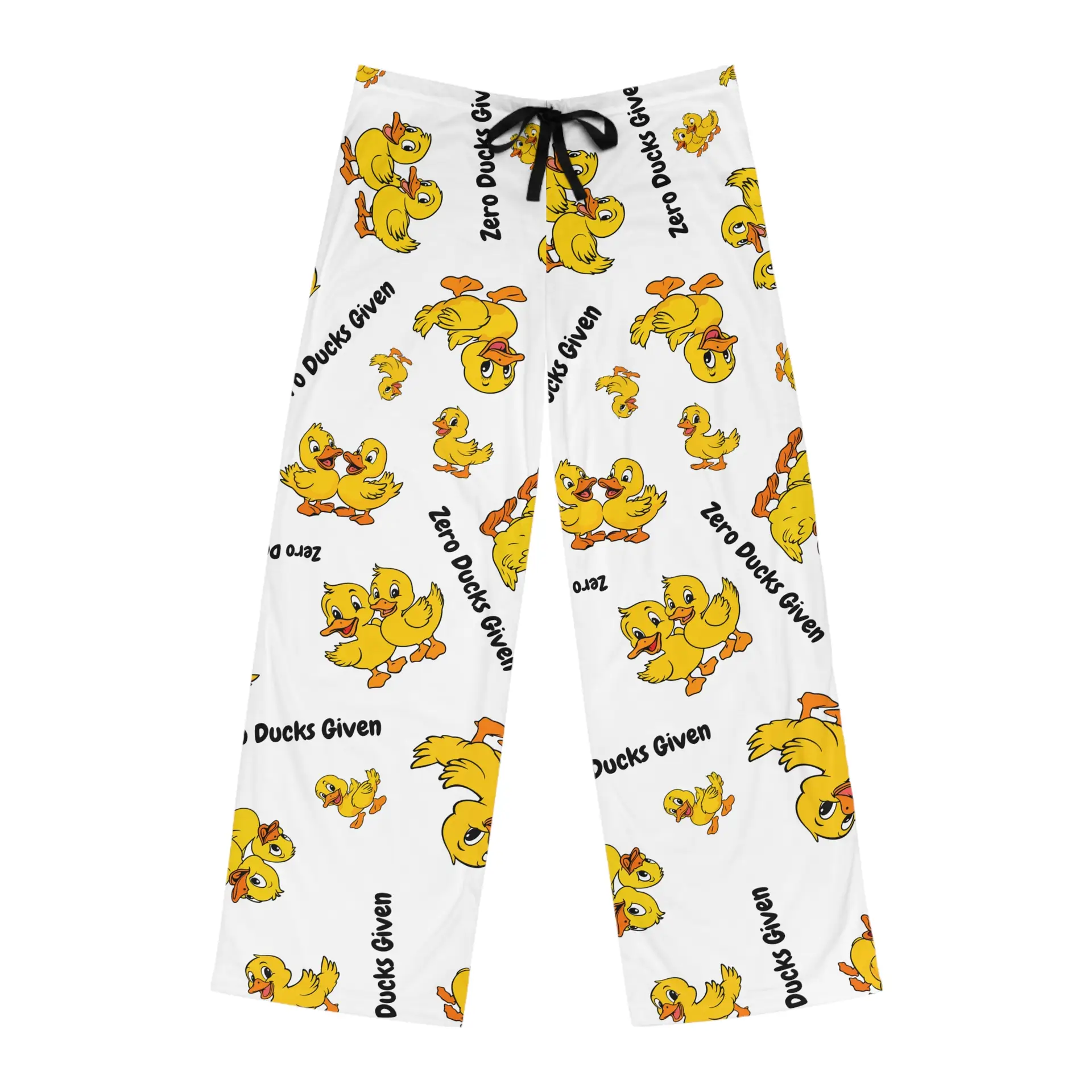 Zero Ducks Given Duck Pattern Pajama Pants | All-Over Print