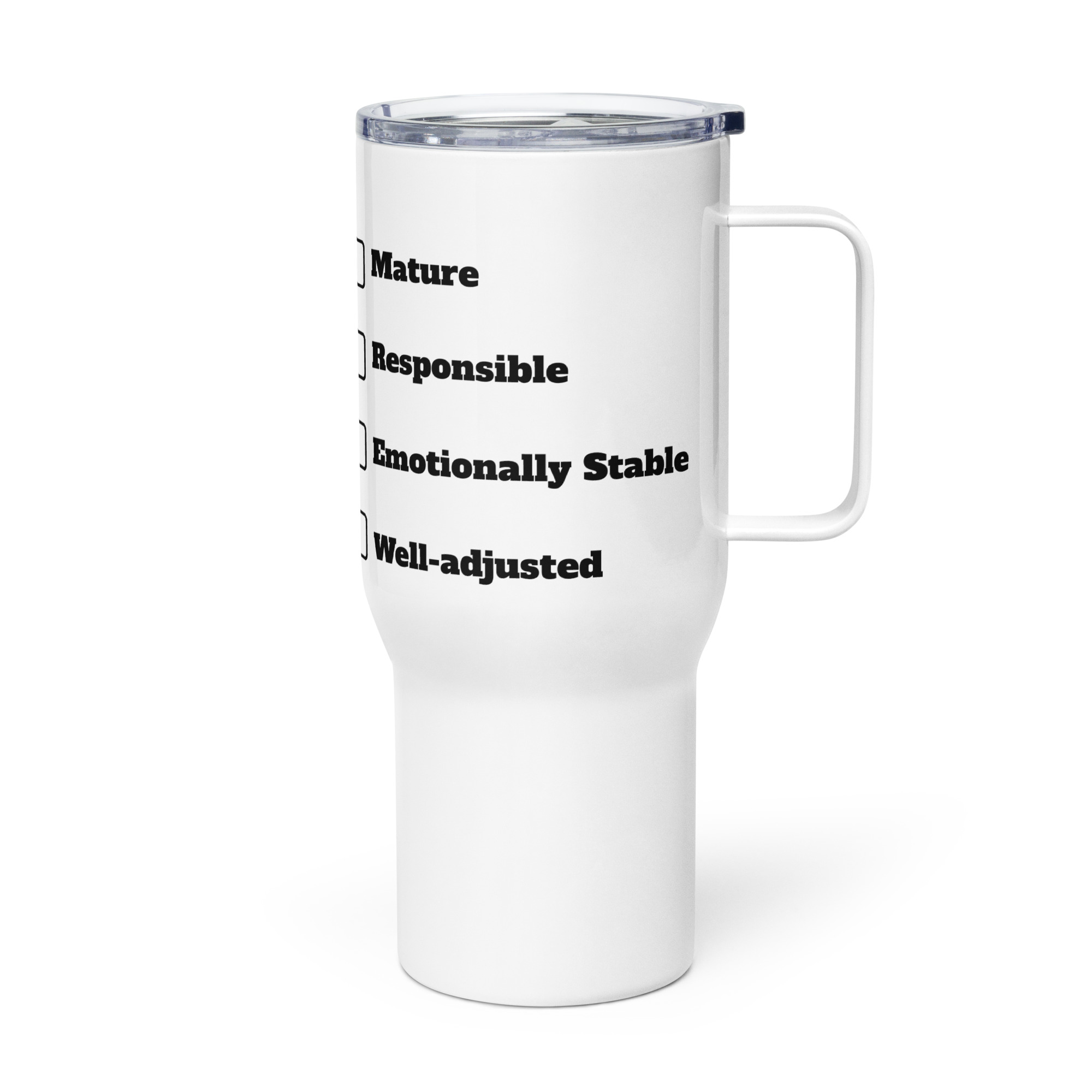 Adult Assessment Travel Mug With A Handle