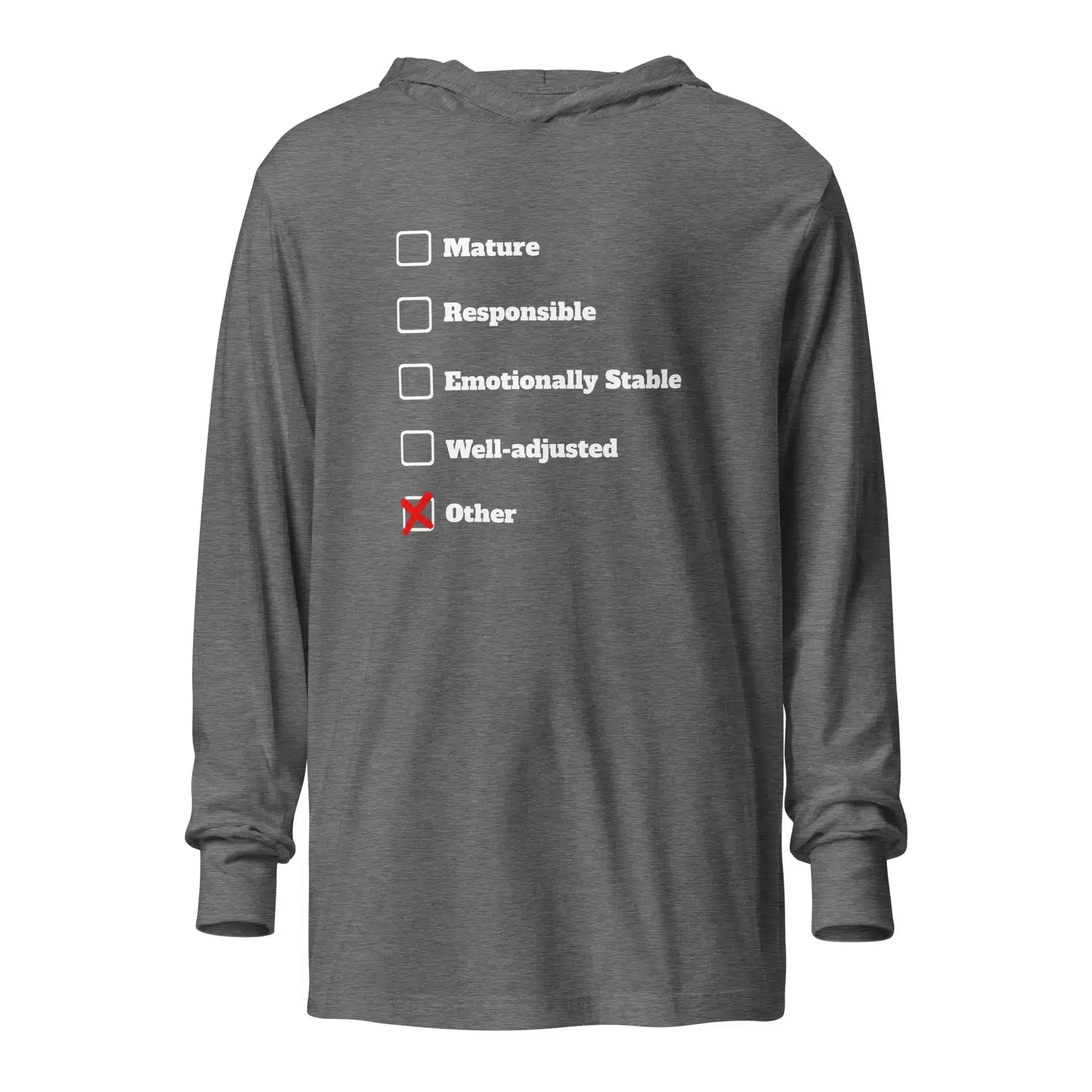 Adult Assessment Hooded long-sleeve tee