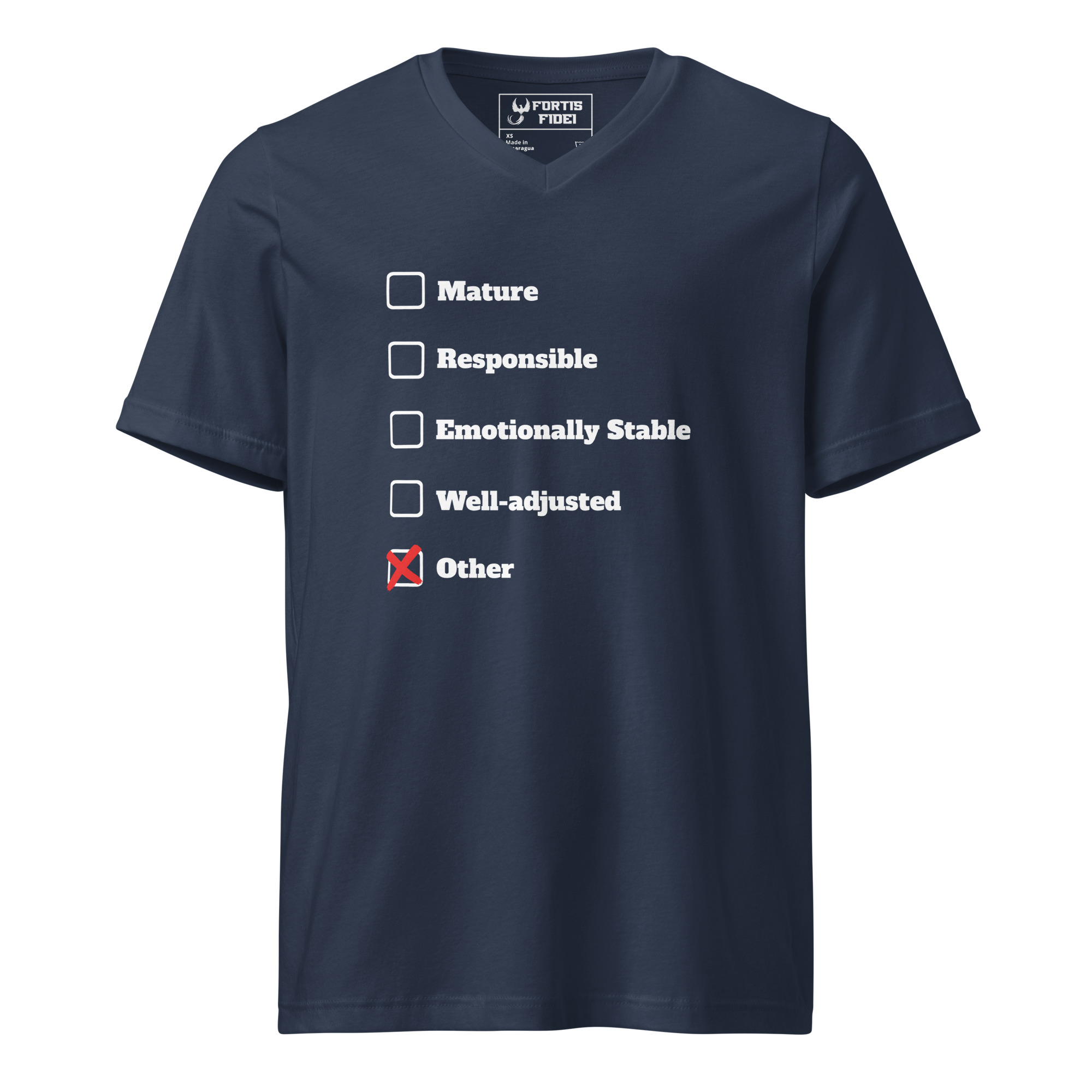 Adult Assessment Unisex Short Sleeve V-Neck T-Shirt