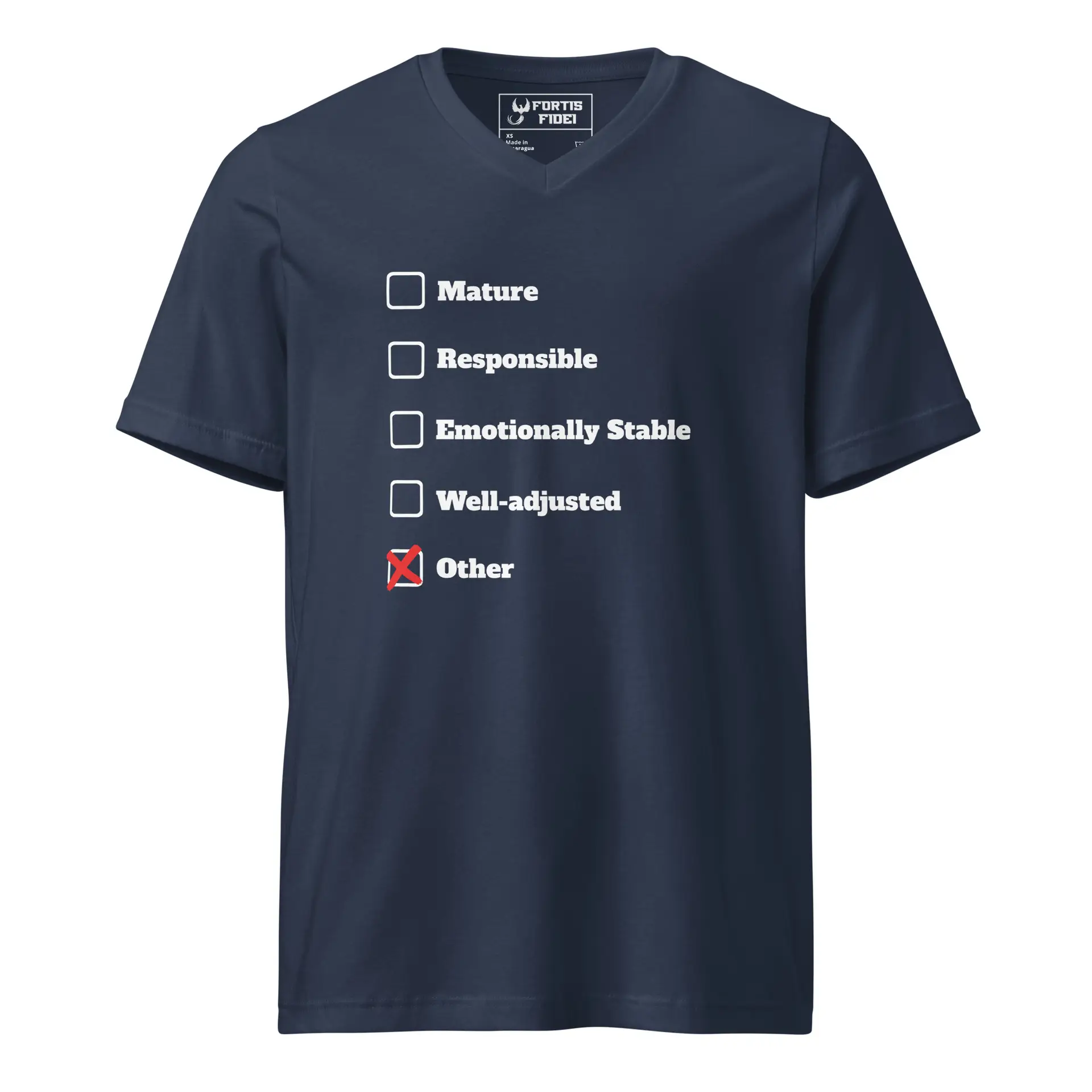 Adult Assessment Unisex Short Sleeve V-Neck T-Shirt