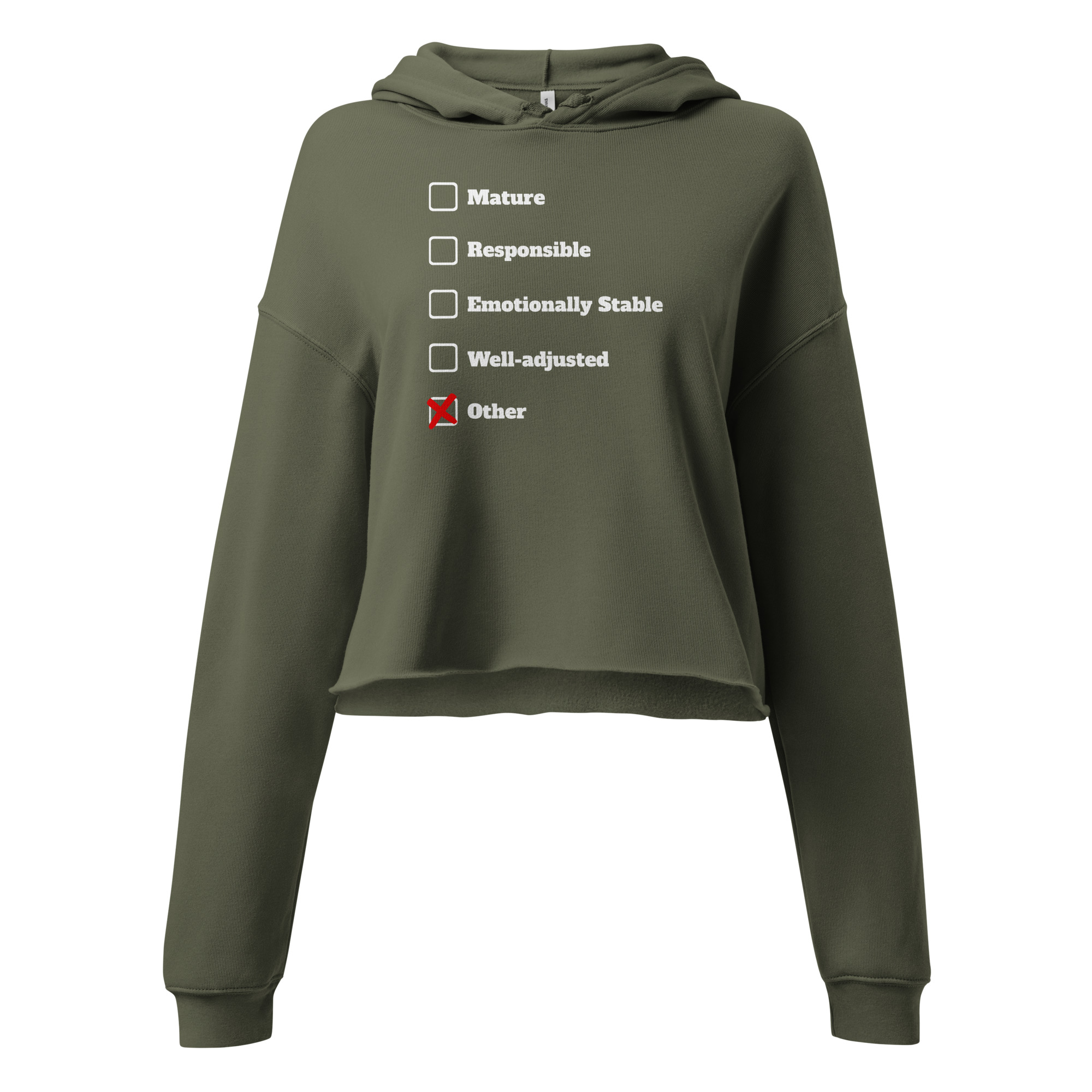 Adult Assessment Crop Hoodie