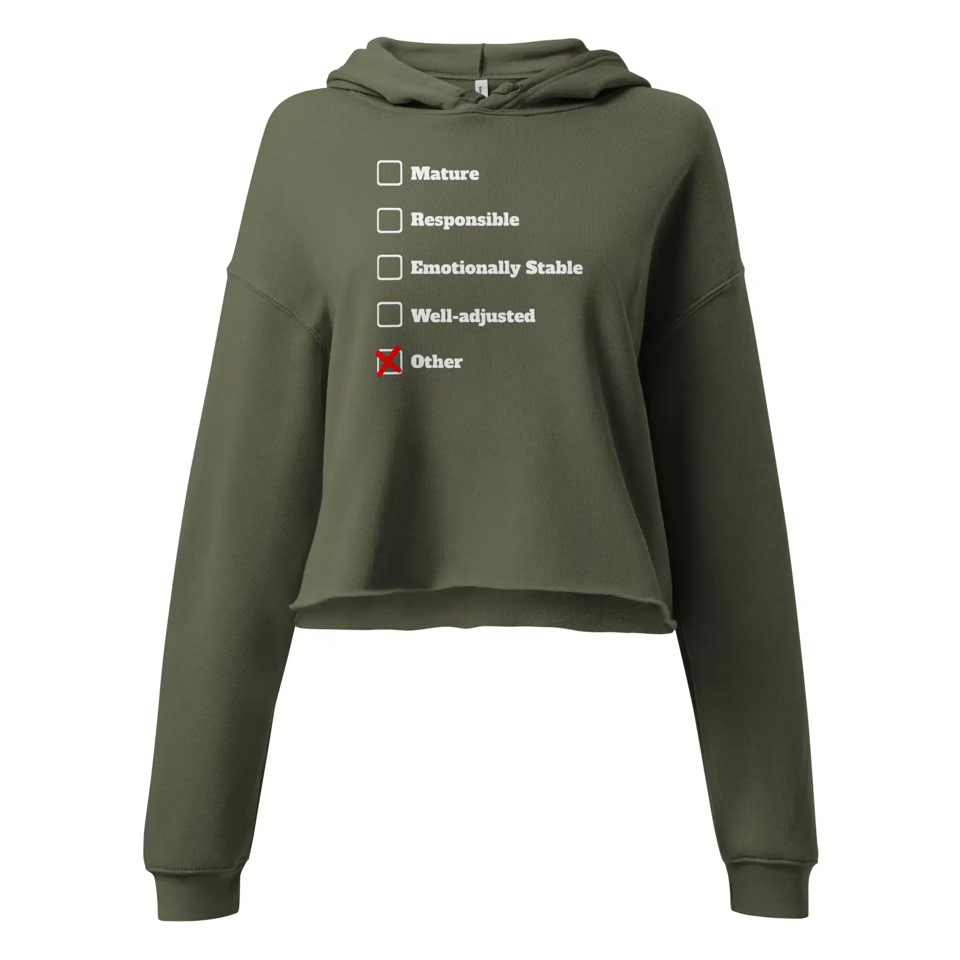 Adult Assessment Crop Hoodie
