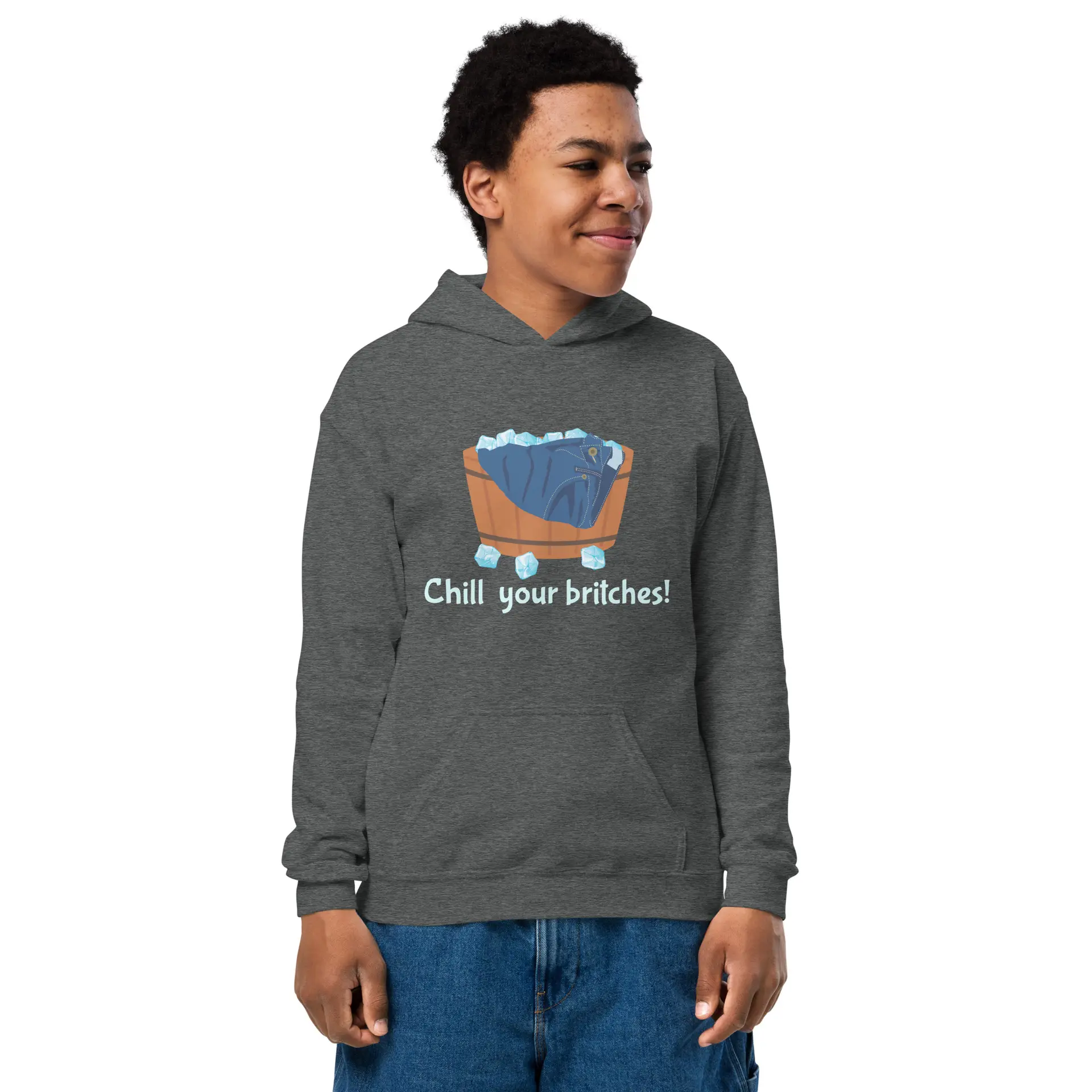 Chill Your Britches Youth heavy blend hoodie