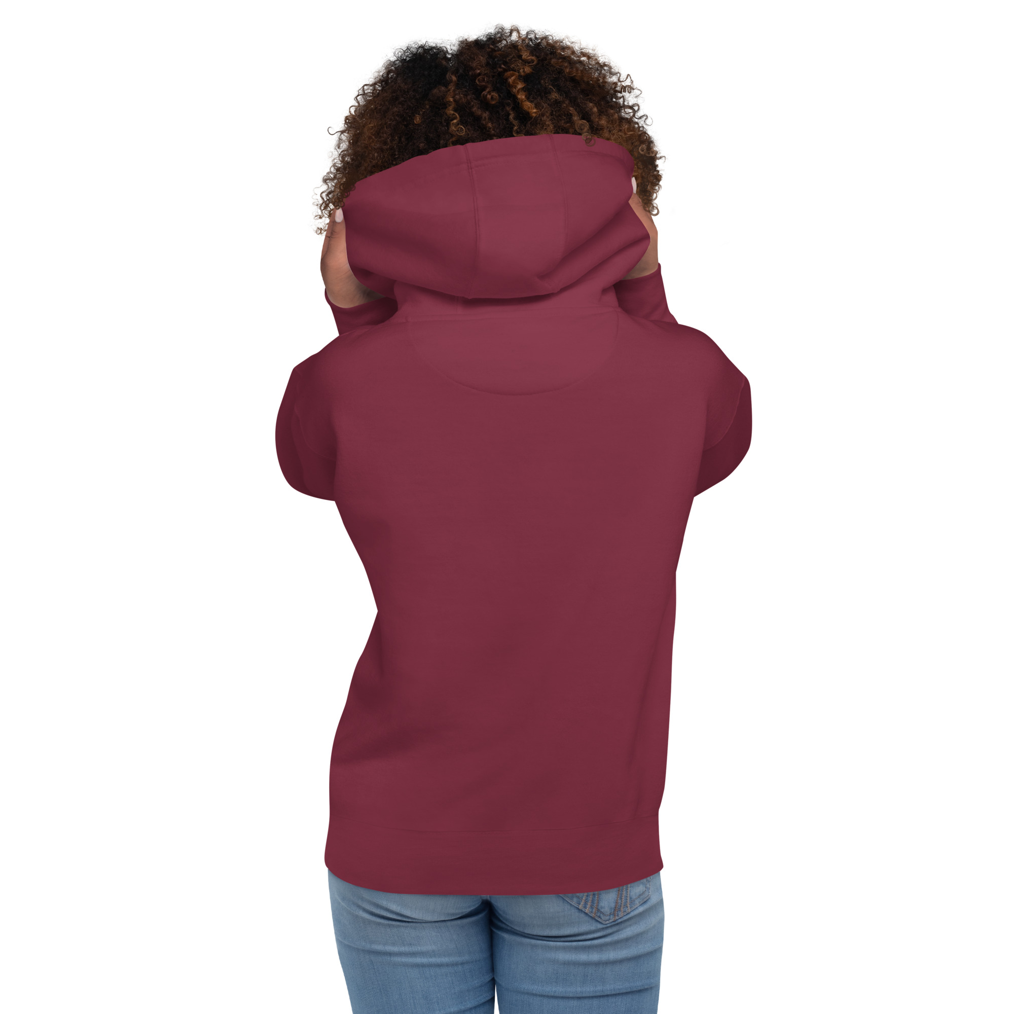 Labyrinth Heart labyrinth I know the Path by Heart cotton-heritage-m2580-unisex-premium-pullover-hoodie-maroon-back-696295a64fe50