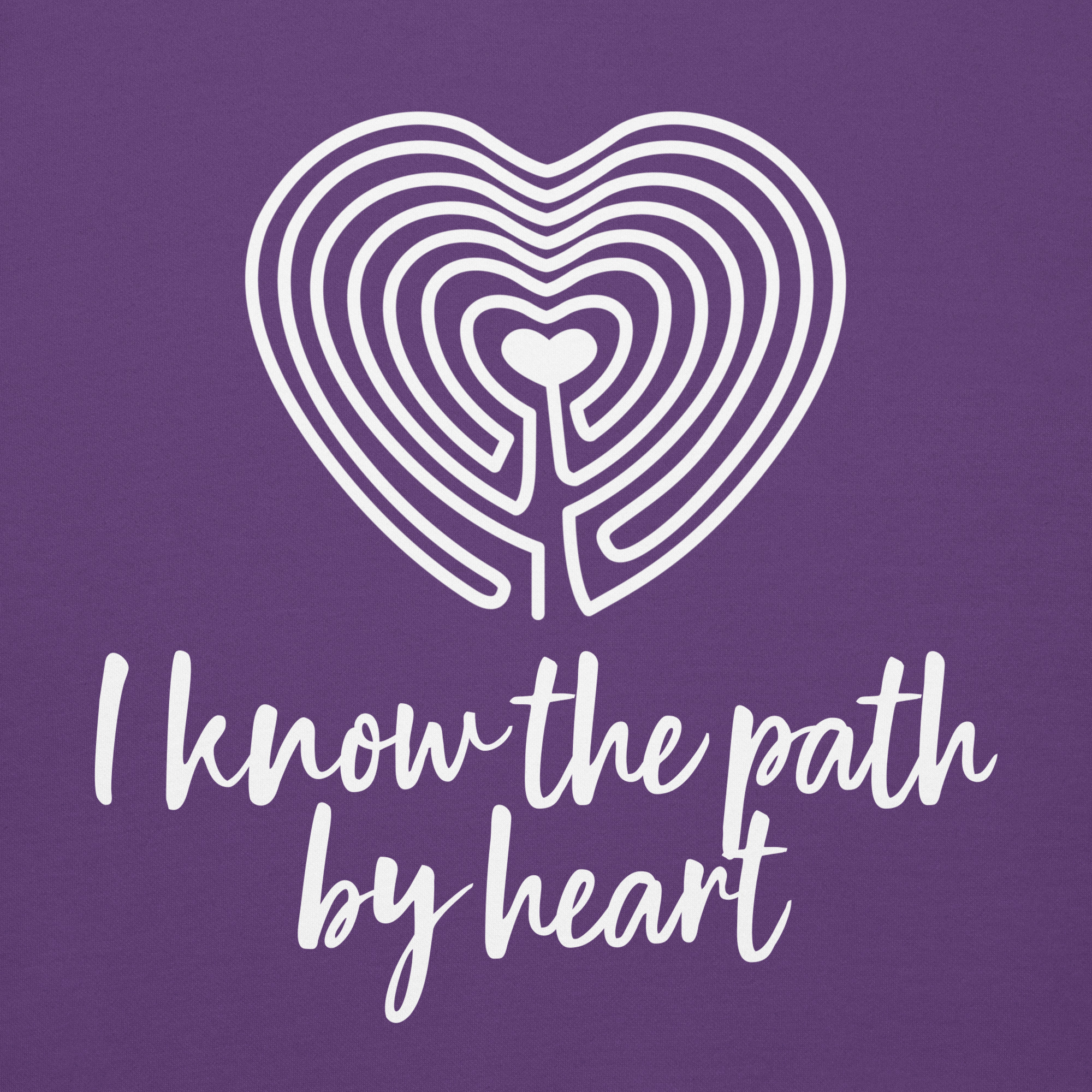 Labyrinth Heart labyrinth I know the Path by Heart cotton-heritage-m2580-unisex-premium-pullover-hoodie-purple-front-696295a653489