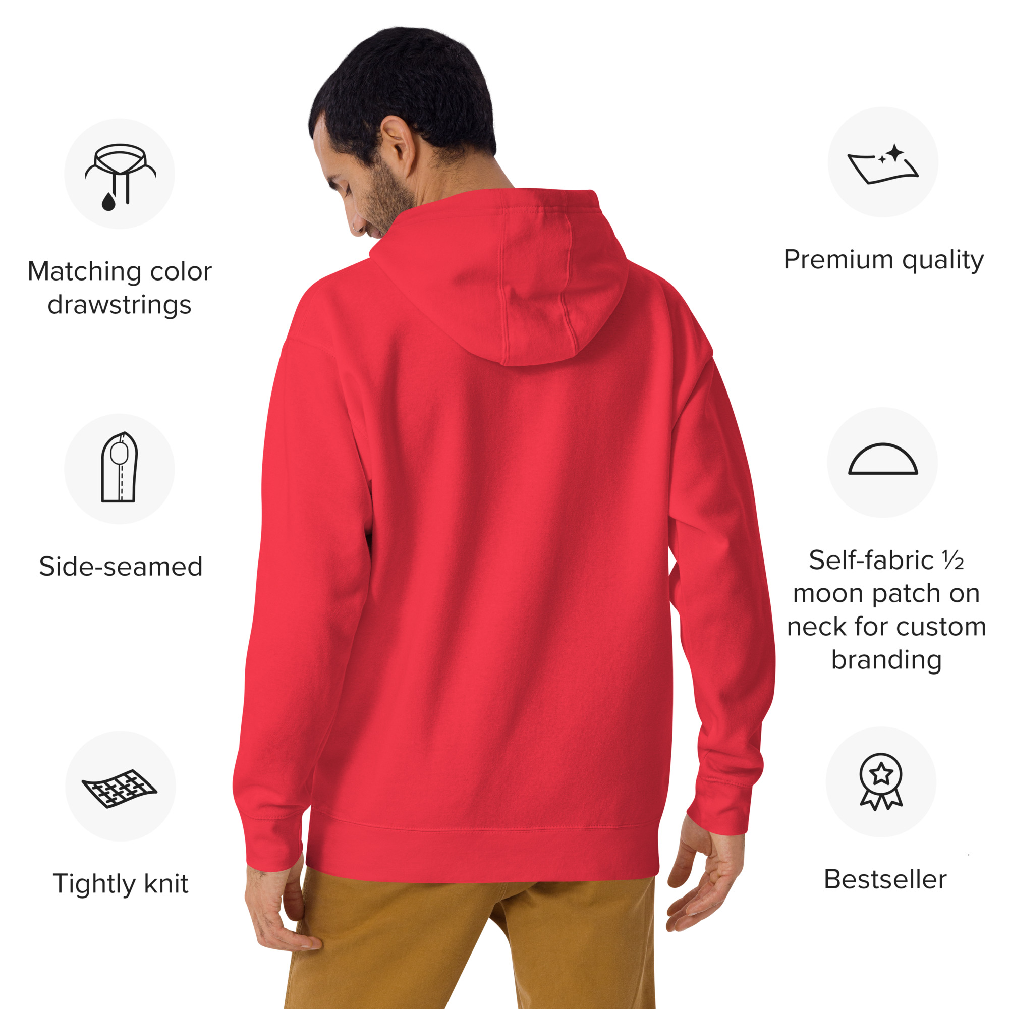 Labyrinth Heart labyrinth I know the Path by Heart cotton-heritage-m2580-unisex-premium-pullover-hoodie-team-red-back-696295a651662