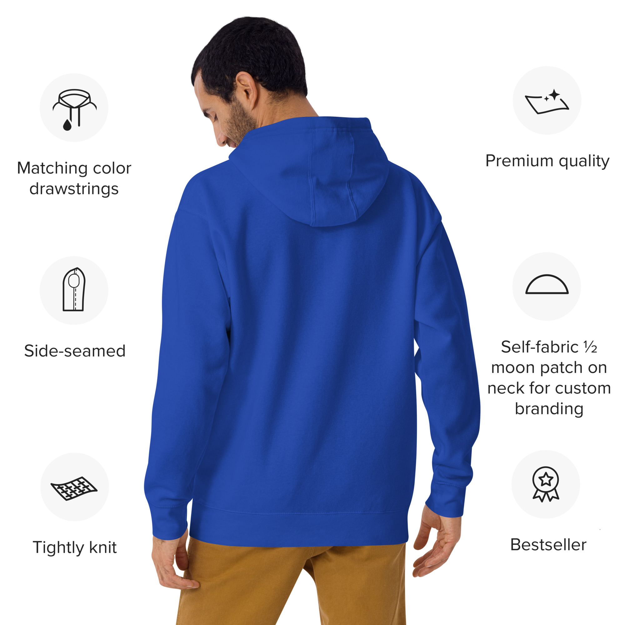 Labyrinth Heart labyrinth I know the Path by Heart cotton-heritage-m2580-unisex-premium-pullover-hoodie-team-royal-back-696295a65158d