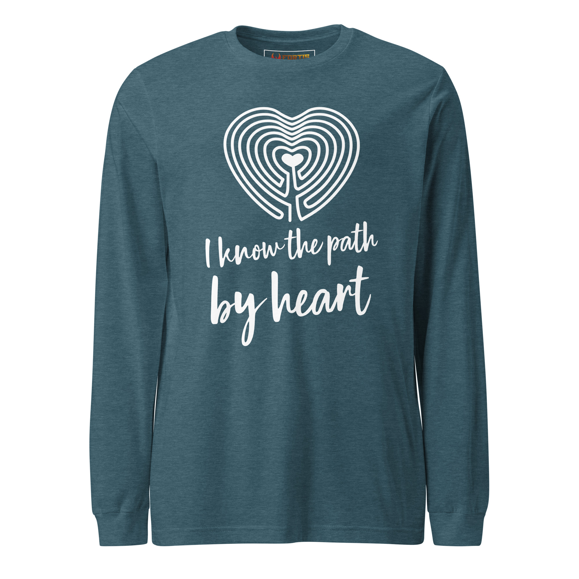 Labyrinth Heart I Know the Path by Heart Long Sleeve Tee