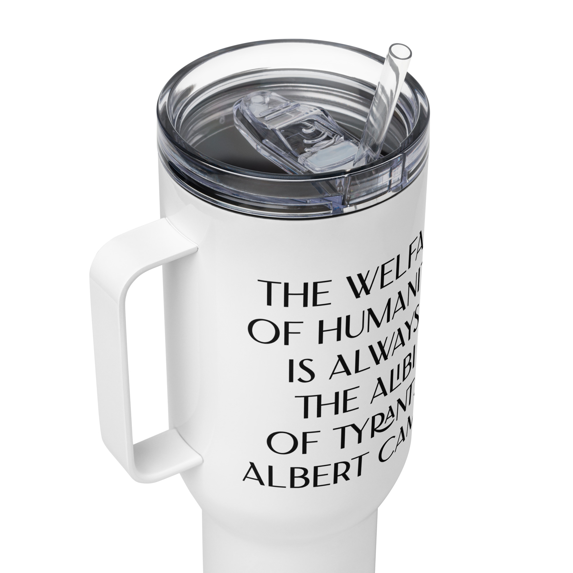 Welfare of Humanity travel mug-with-a-handle-white-40-oz-product-details-6977af2944ff9
