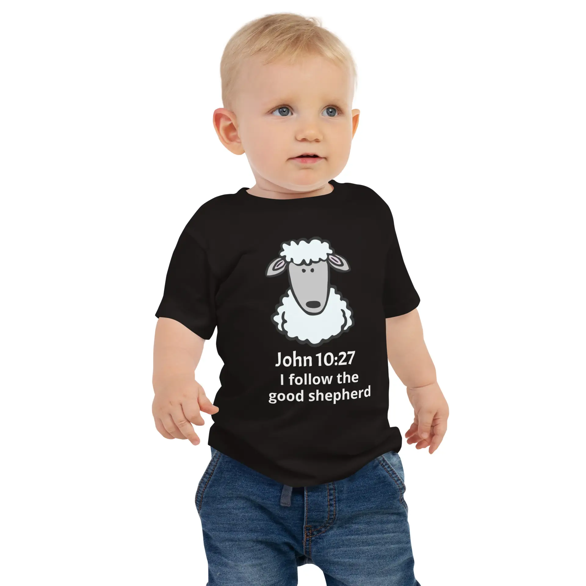John 10:27 Good Shepherd Baby Jersey Short Sleeve Tee