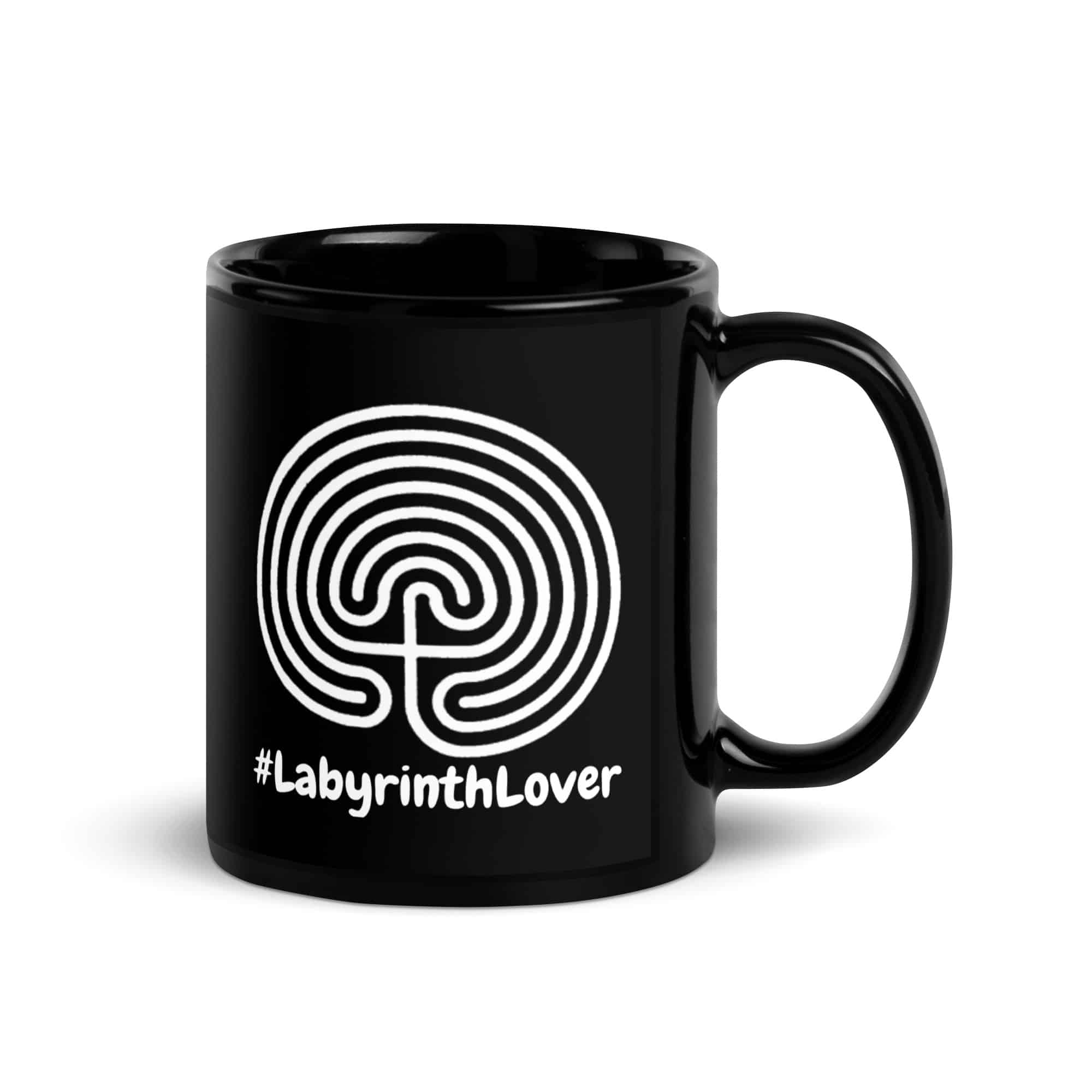 labyrinth classical labyrinth #labyrinthlover Black Glossy Mug