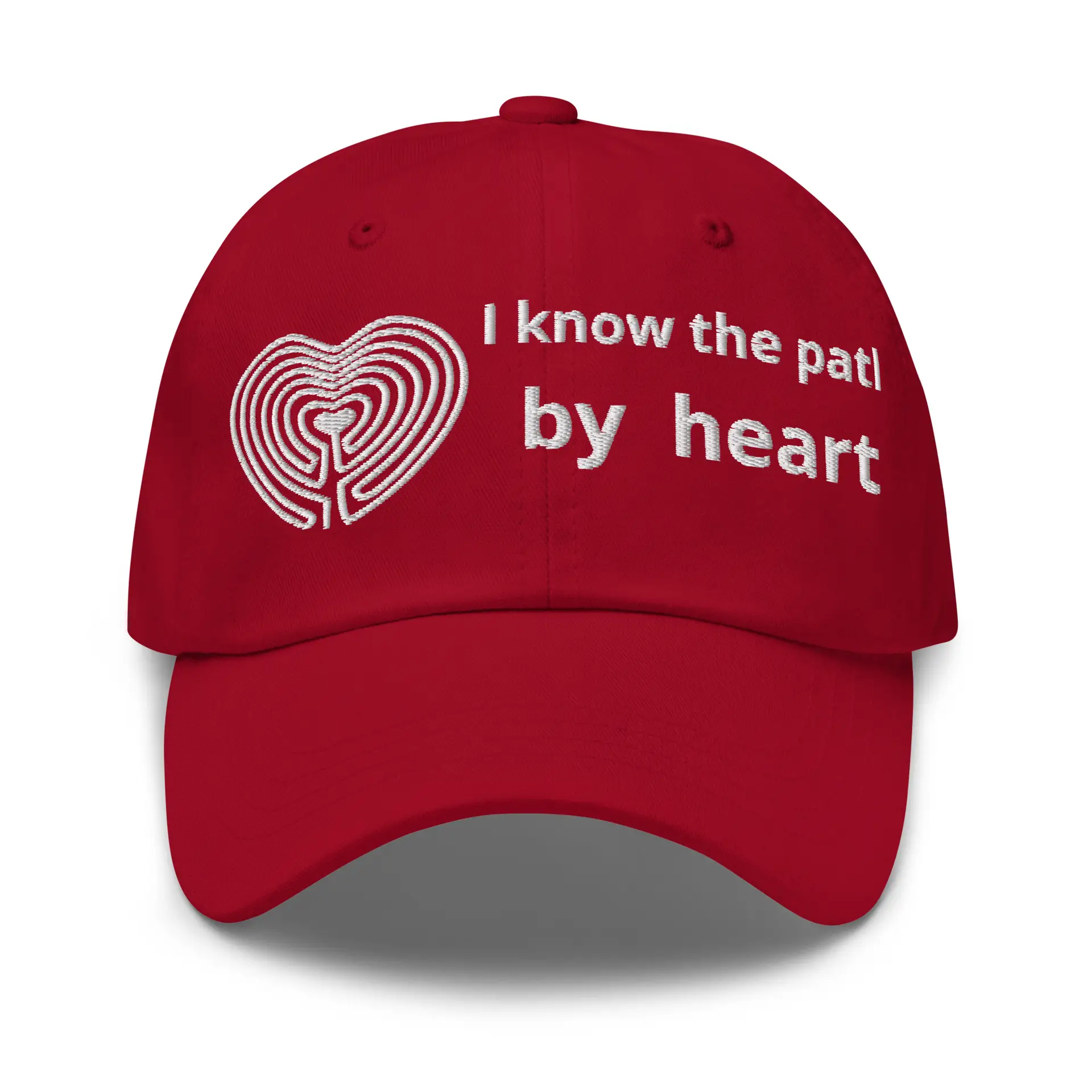 Labyrinth heart labyrinth I know the path by heart Dad hat