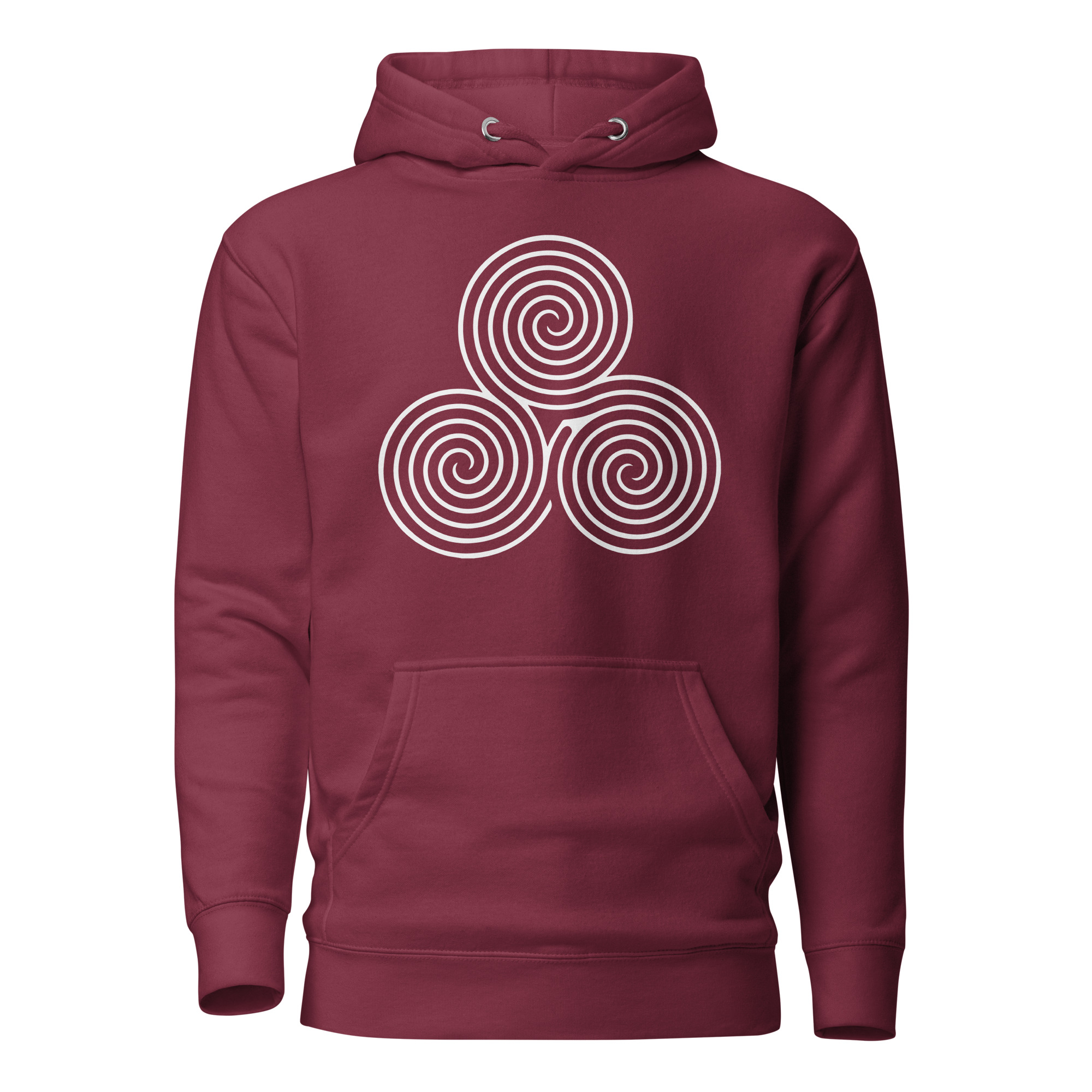 Labyrinth Triple Spiral Unisex Hoodie