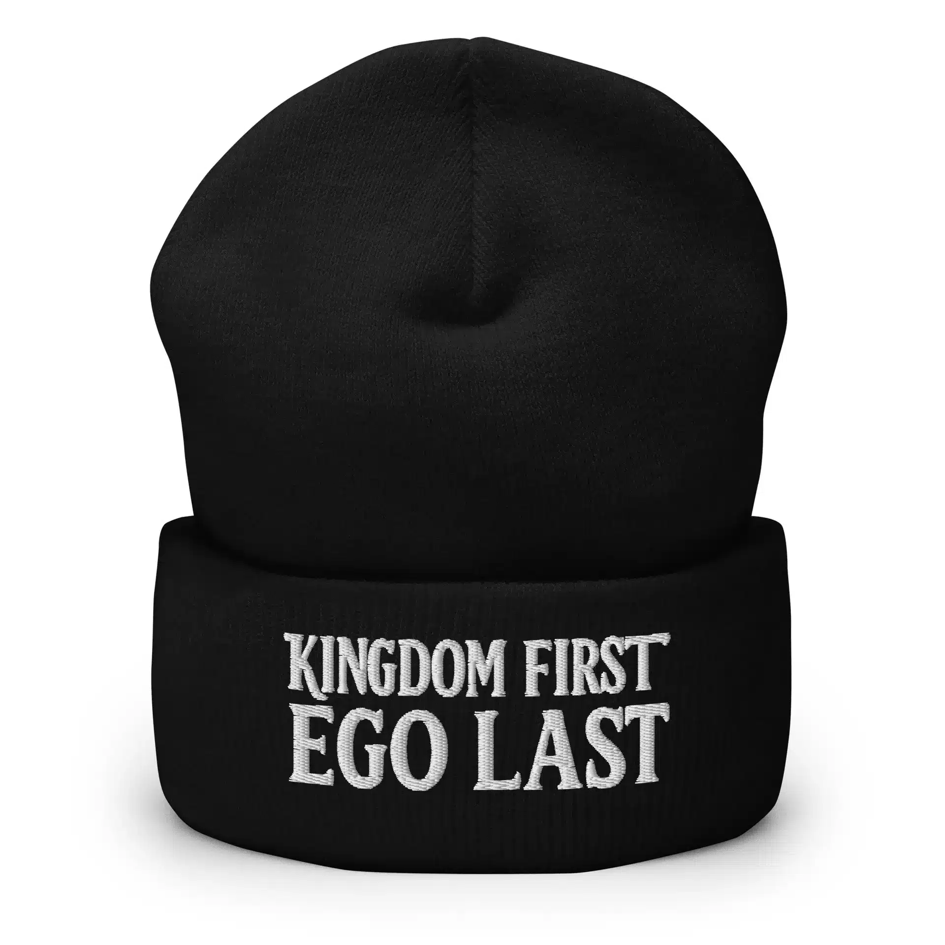 Kingdom First, Ego Last Cuffed Beanie