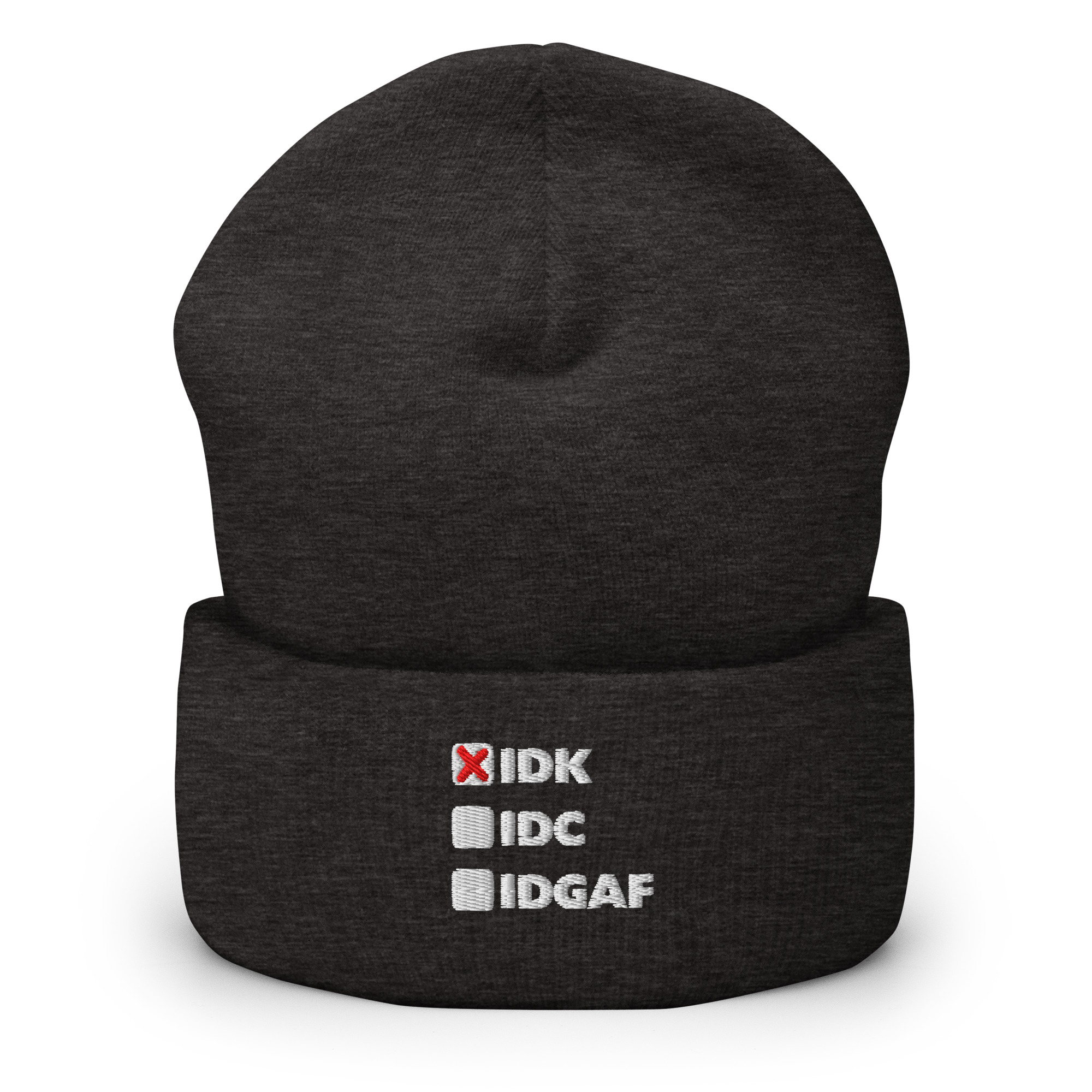 IDK Cuffed Beanie
