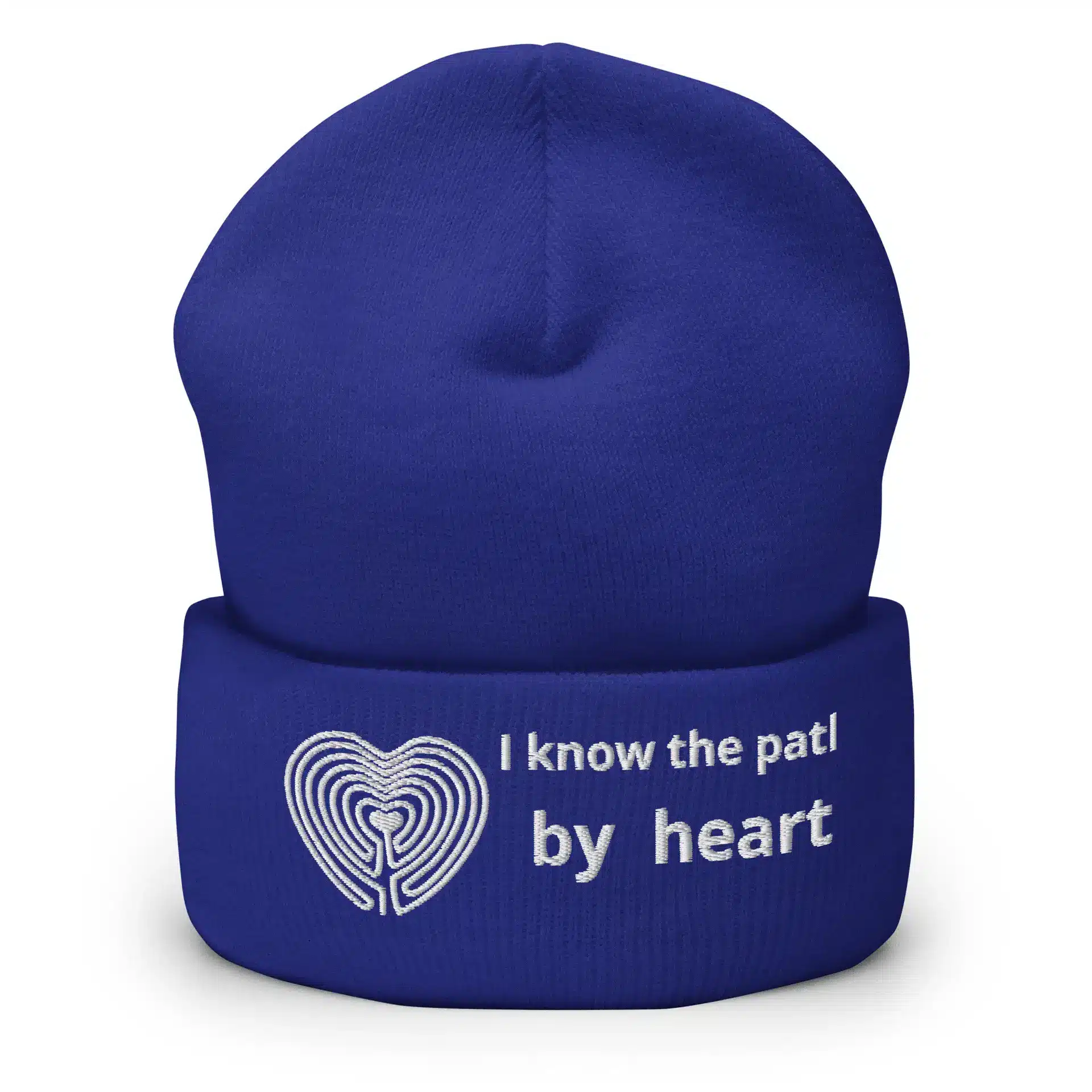 Labyrinth heart labyrinth I know the path by heart Cuffed Beanie