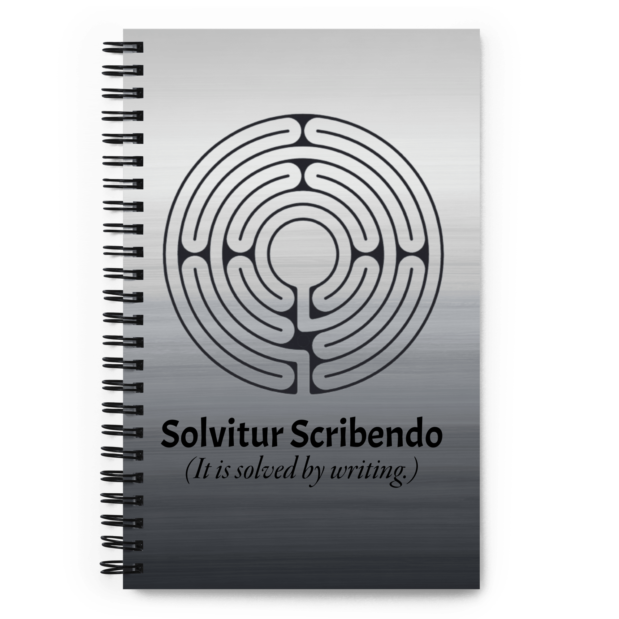 labyrinth Santa Rosa labyrinth solvitur scribendo spiral notebook-dotted-front-6a45704998ade