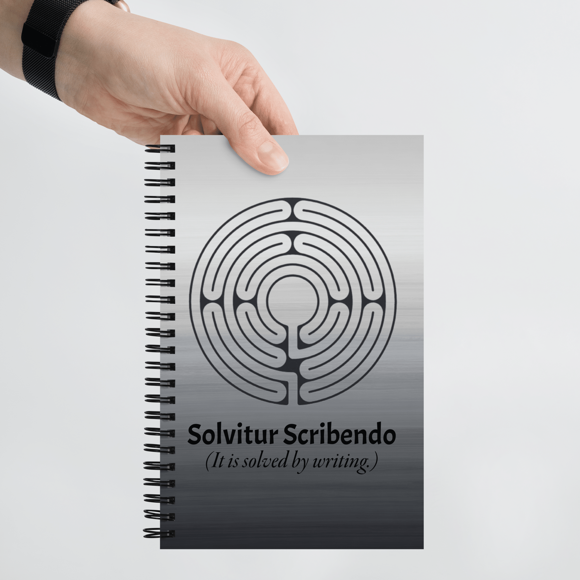 labyrinth Santa Rosa labyrinth solvitur scribendo spiral notebook-dotted-front-6a457049991c4