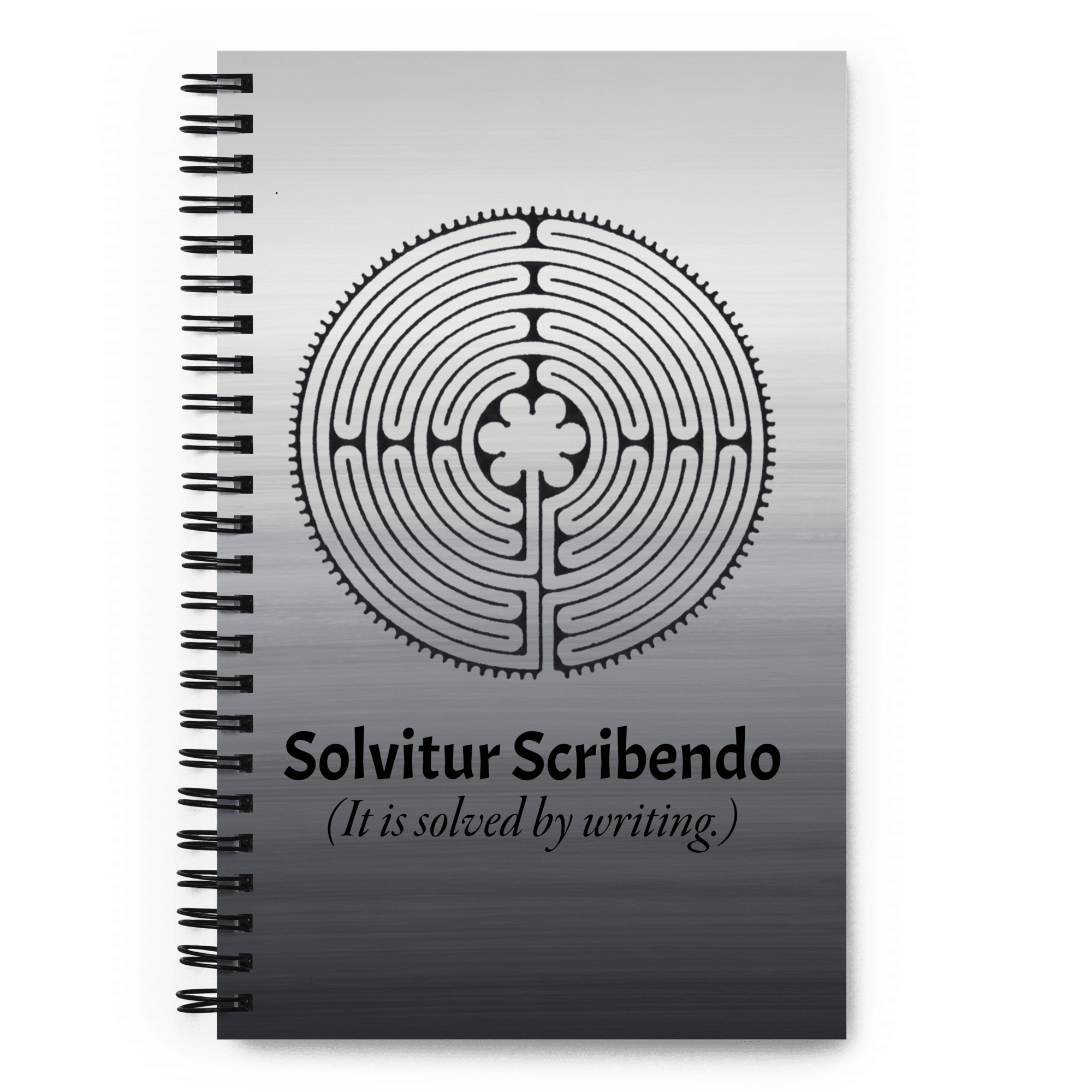 labyrinth chartres labyrinth solvitur scribendo spiral notebook