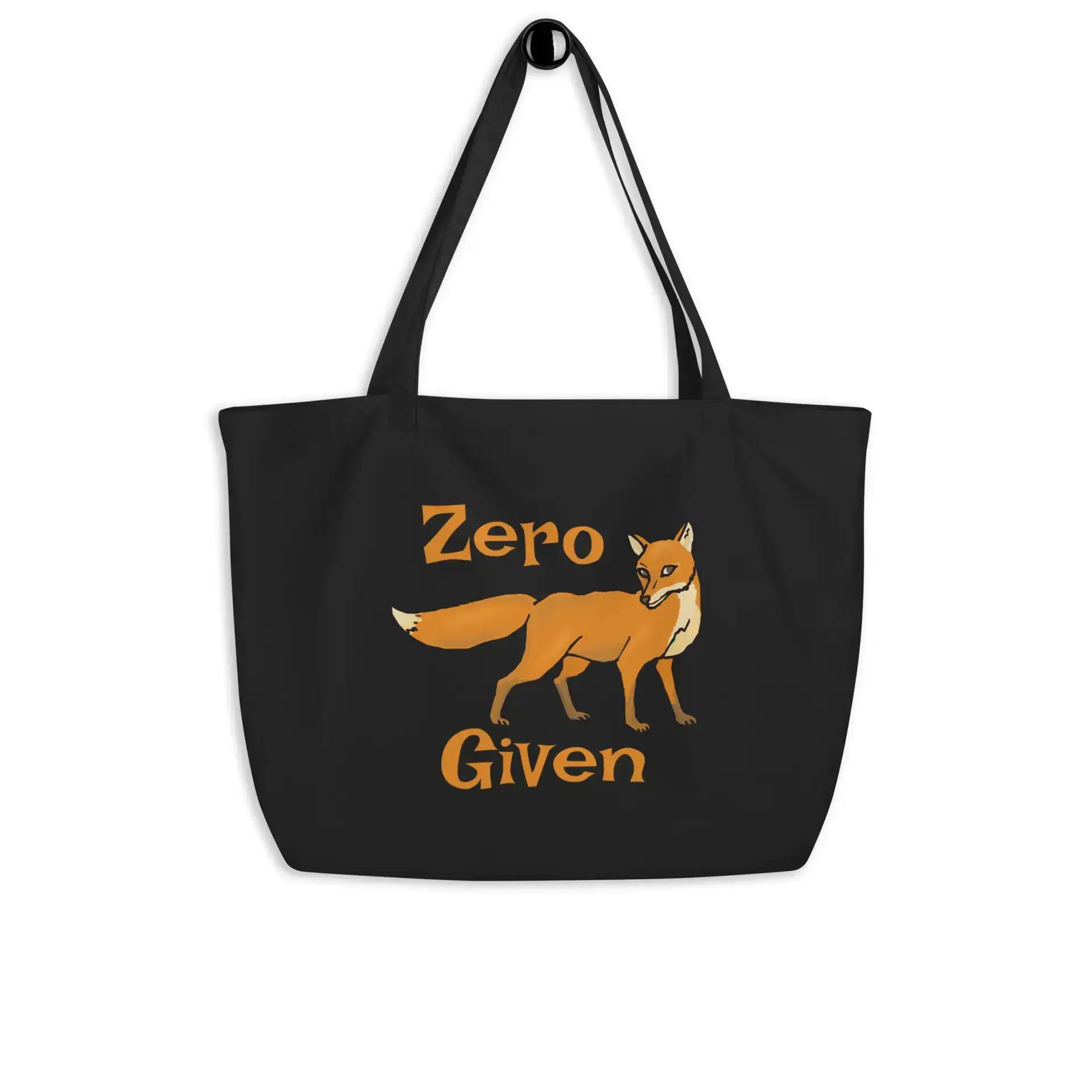 Zero Fox Given Large Organic Tote Bag