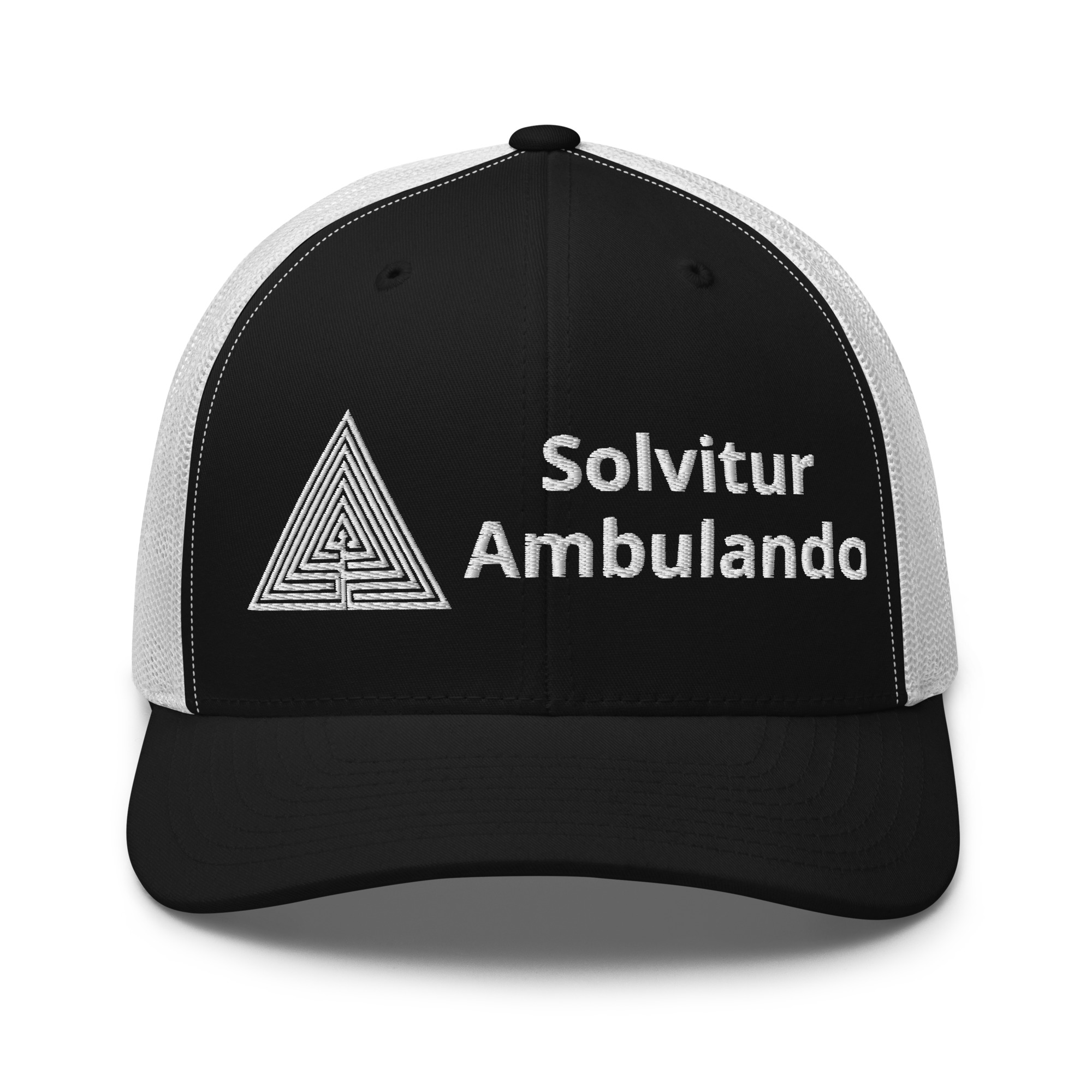 Labyrinth Triangle Solvitur Ambulando Trucker Cap