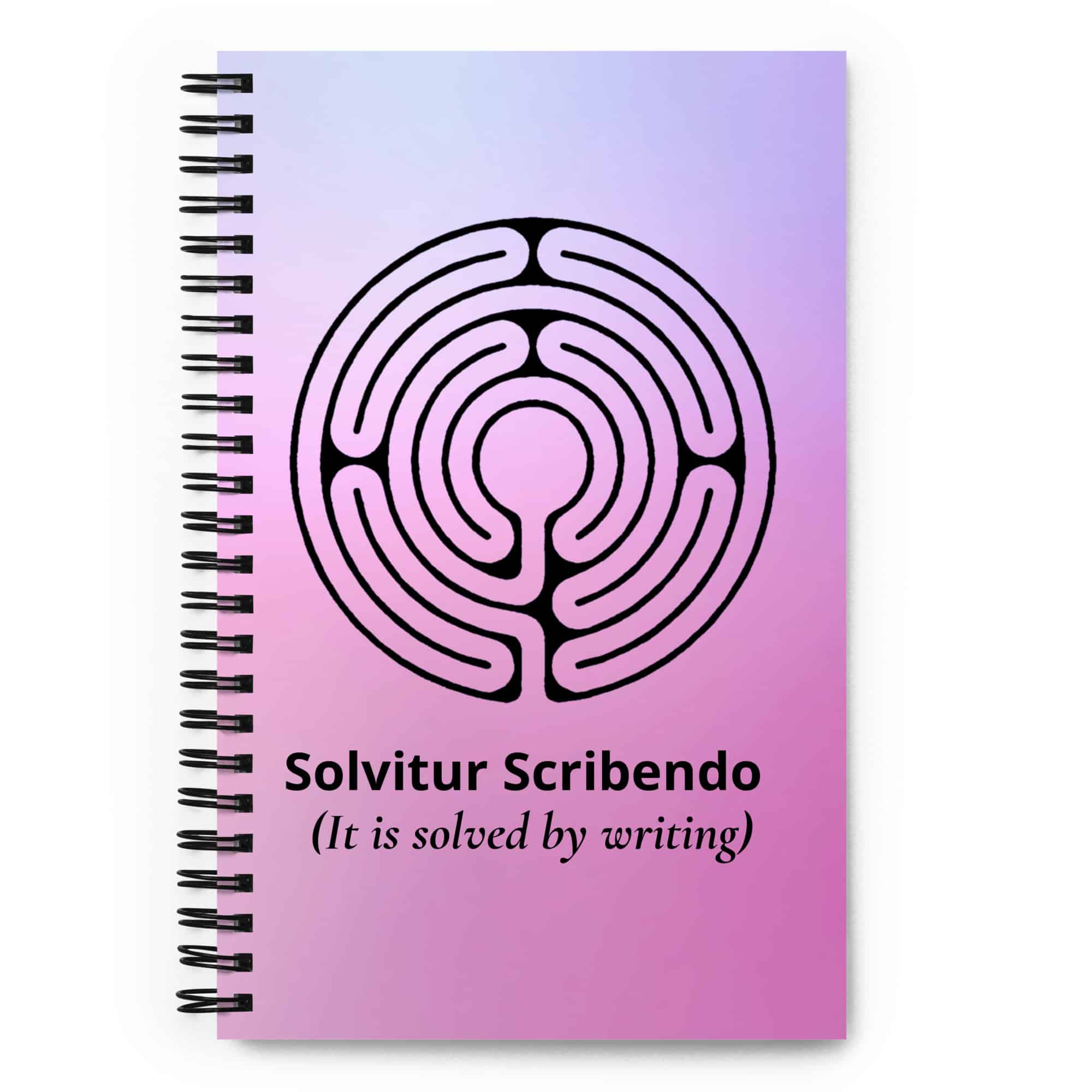labyrinth Abingdon labyrinth solvitur scribendo Spiral notebook