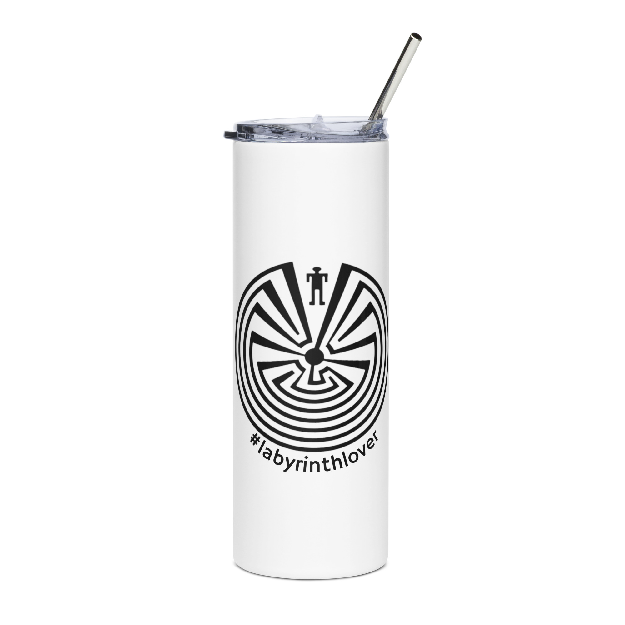 Labyrinth Man in the Maze #labyrinthlover (v1) Stainless steel tumbler