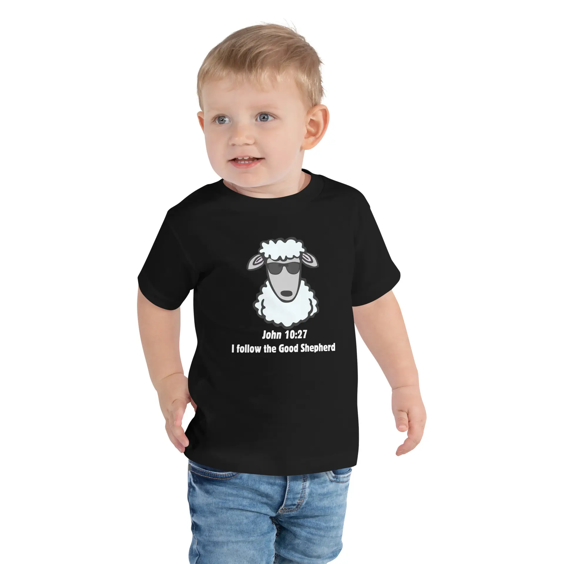 John 10:27 Cool Shepherd Toddler Short Sleeve Tee