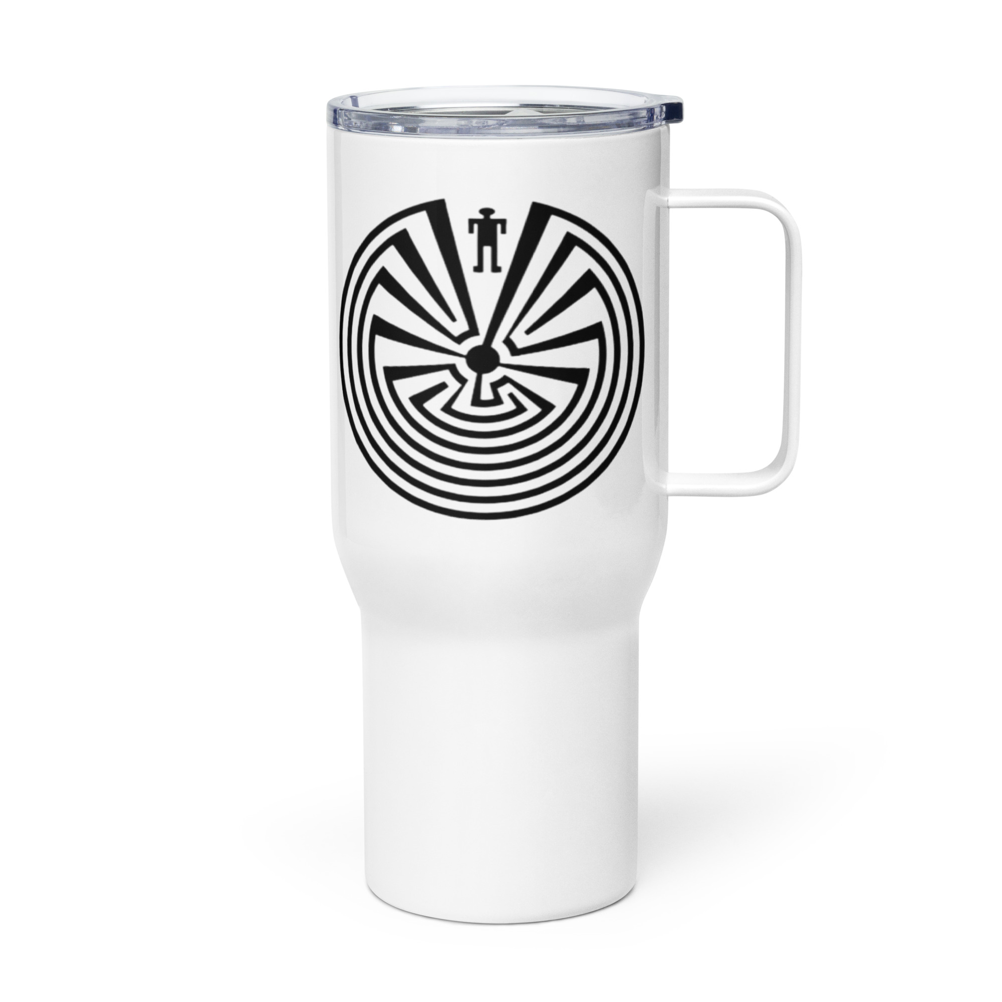 Labyrinth Man in the Maze Travel mug with a handle