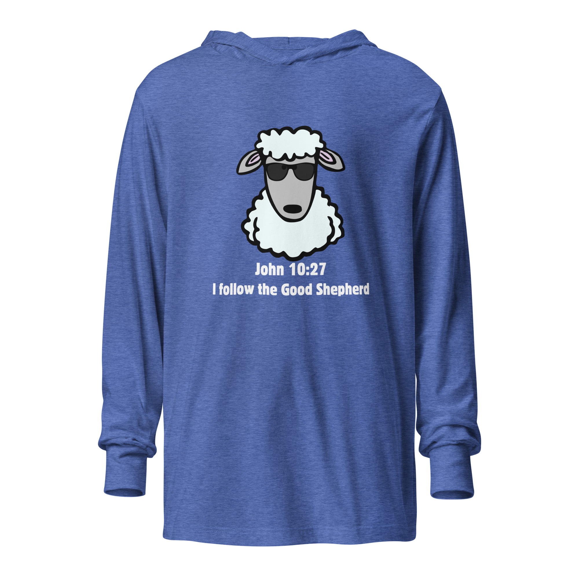 John 10:27 Cool Shepherd Hooded Long-Sleeve Tee