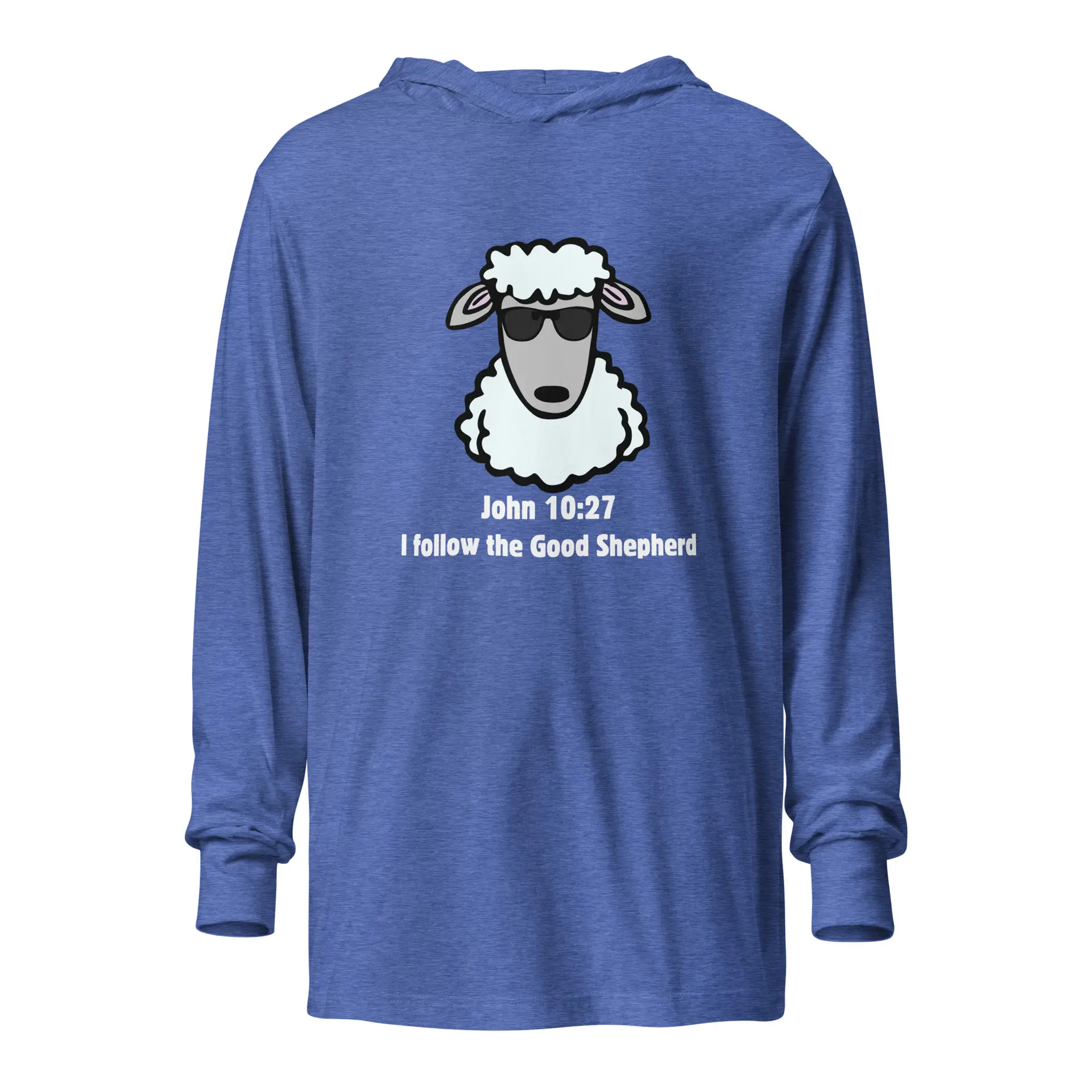 John 10:27 Cool Shepherd Hooded Long-Sleeve Tee