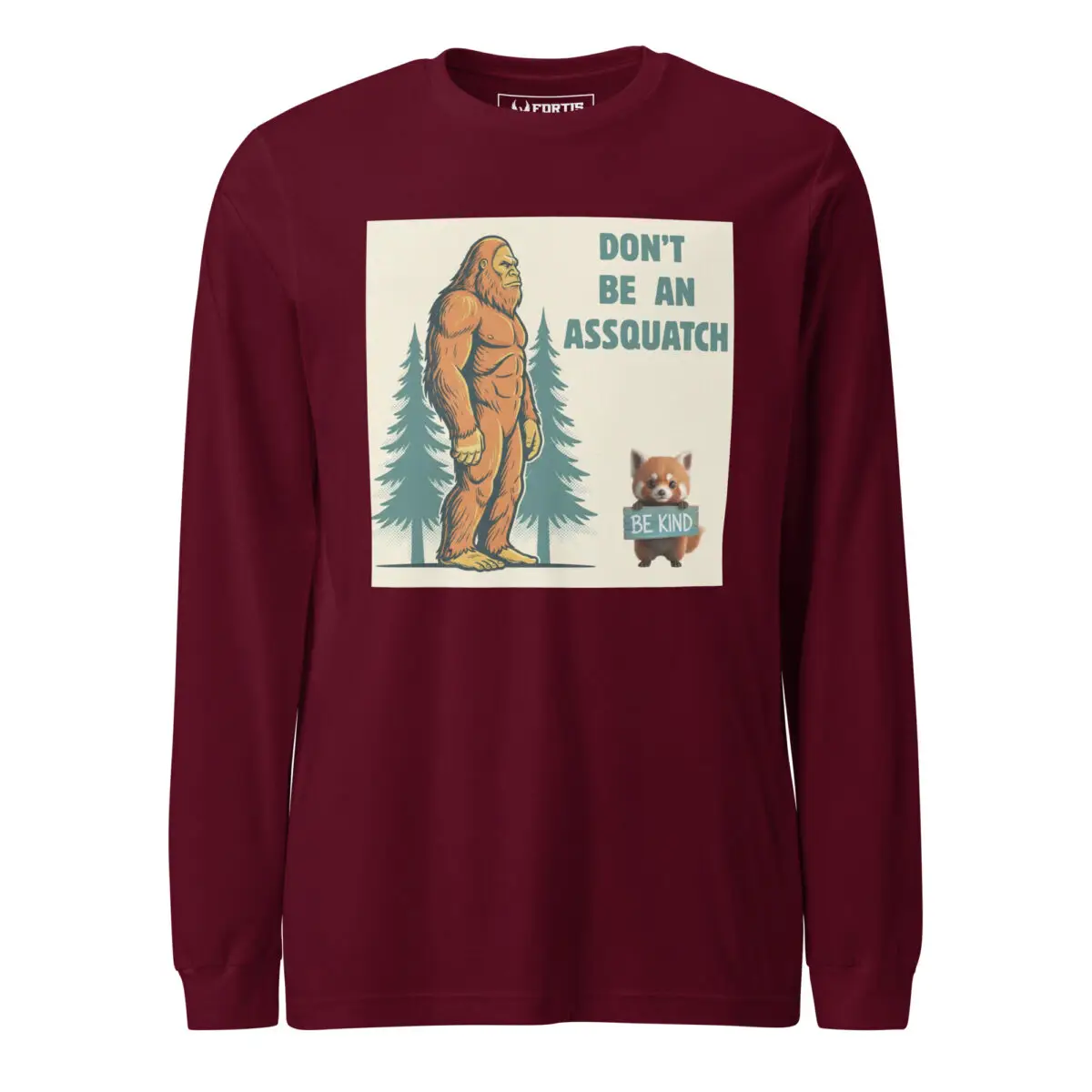 Sasquatch, Assquatch (v2) Unisex Long Sleeve Tee