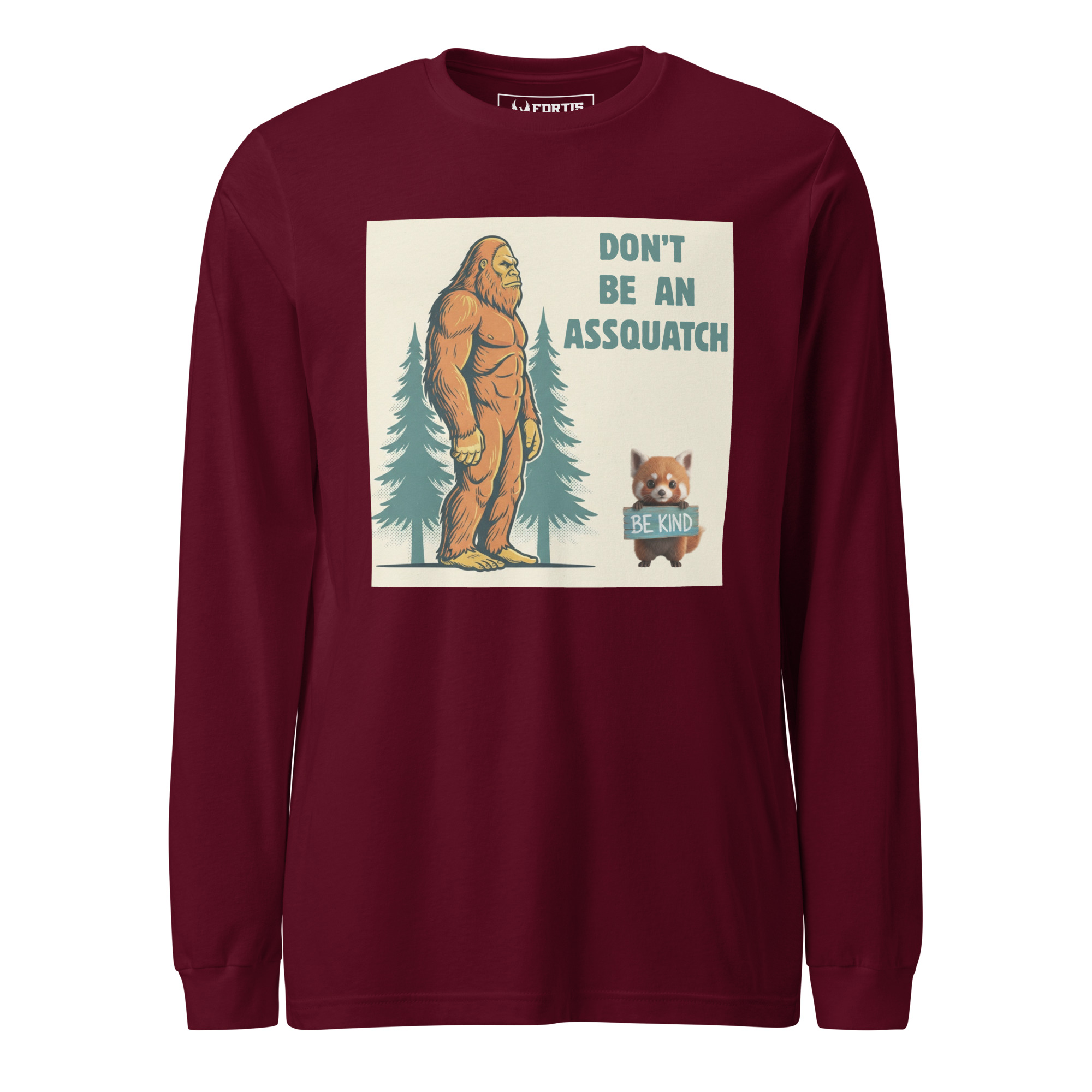 Sasquatch, Assquatch (v2) Unisex Long Sleeve Tee