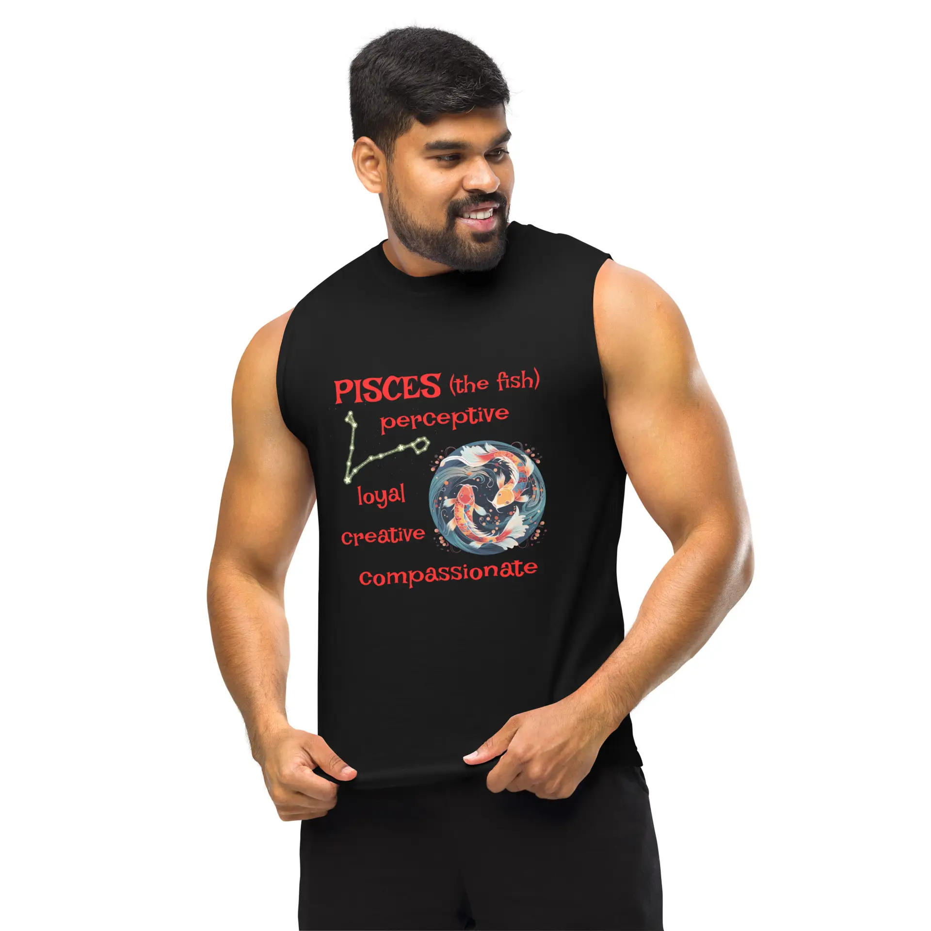Pisces the Fish Muscle Shirt