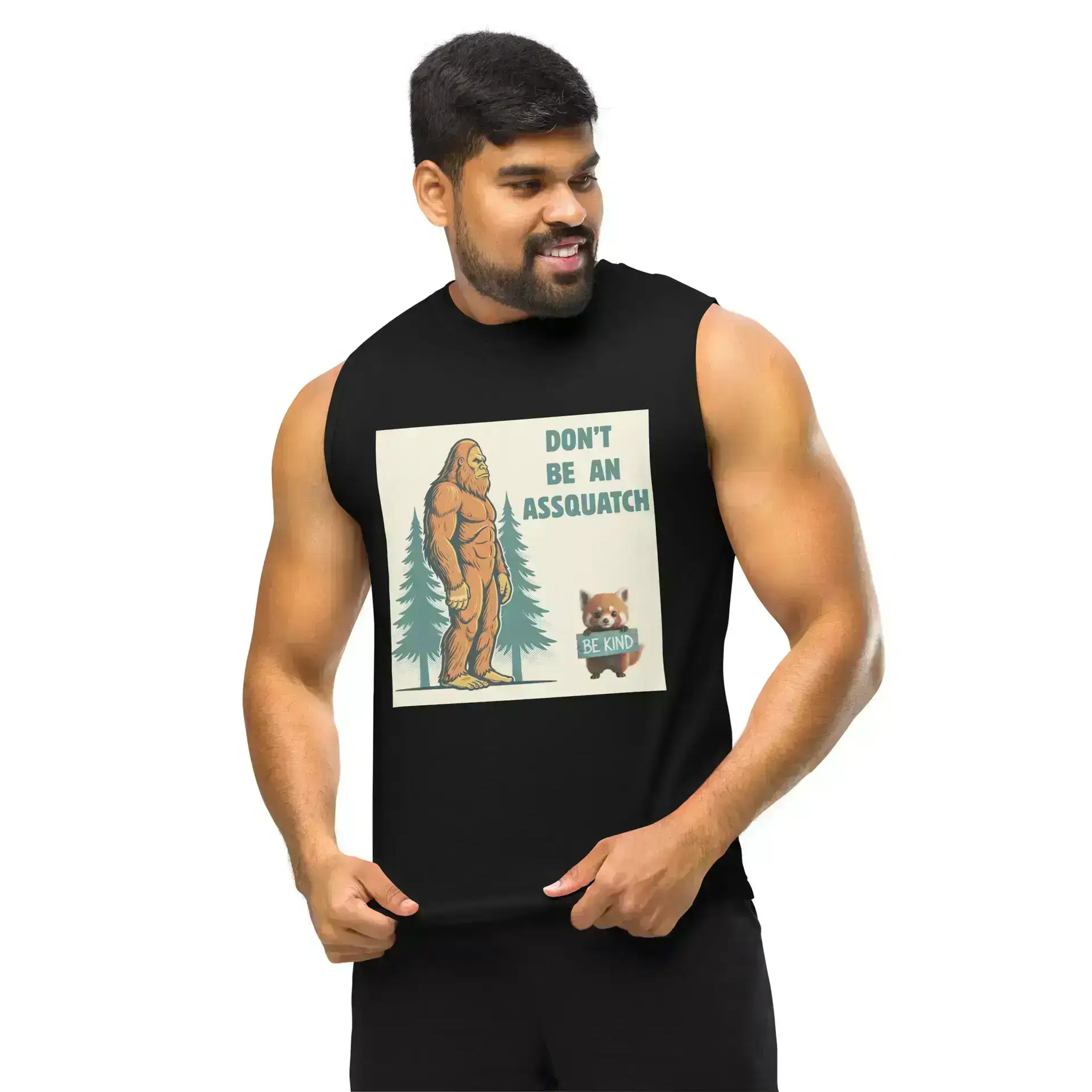 Sasquatch, Assquatch (v2) Muscle Shirt