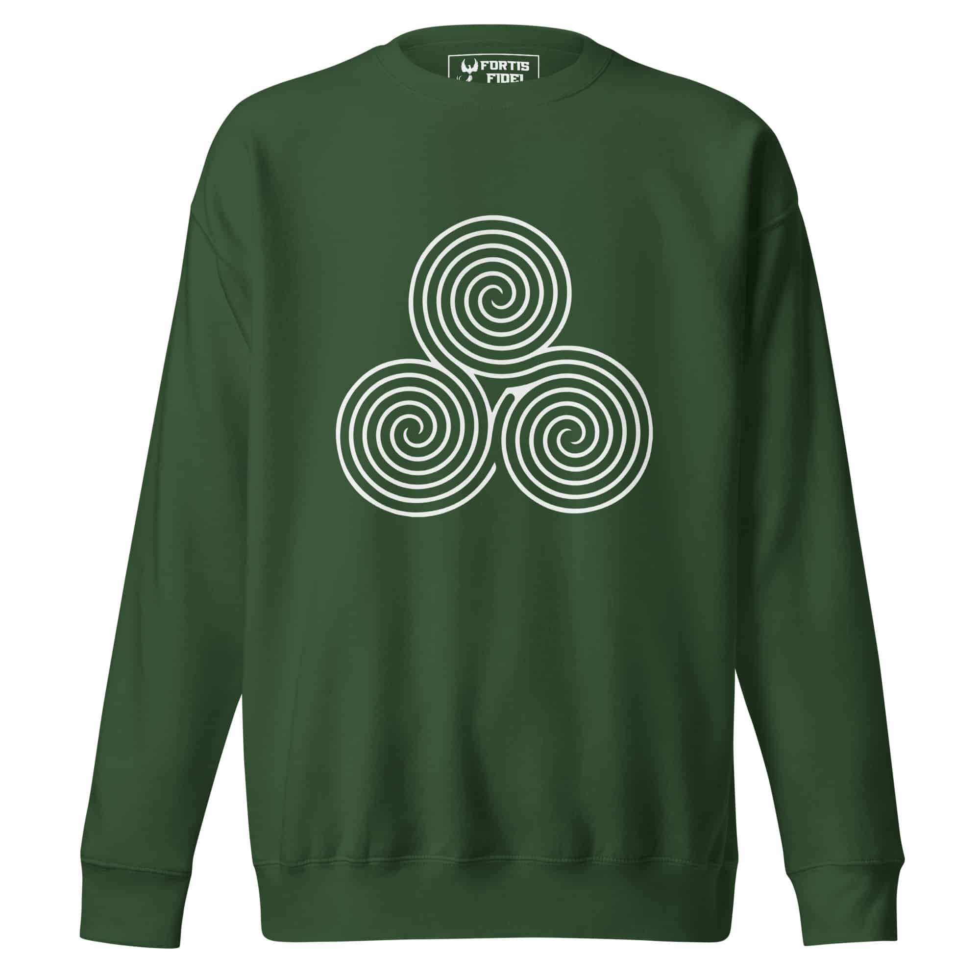 labyrinth triple spiral labyrinth Unisex Premium Sweatshirt