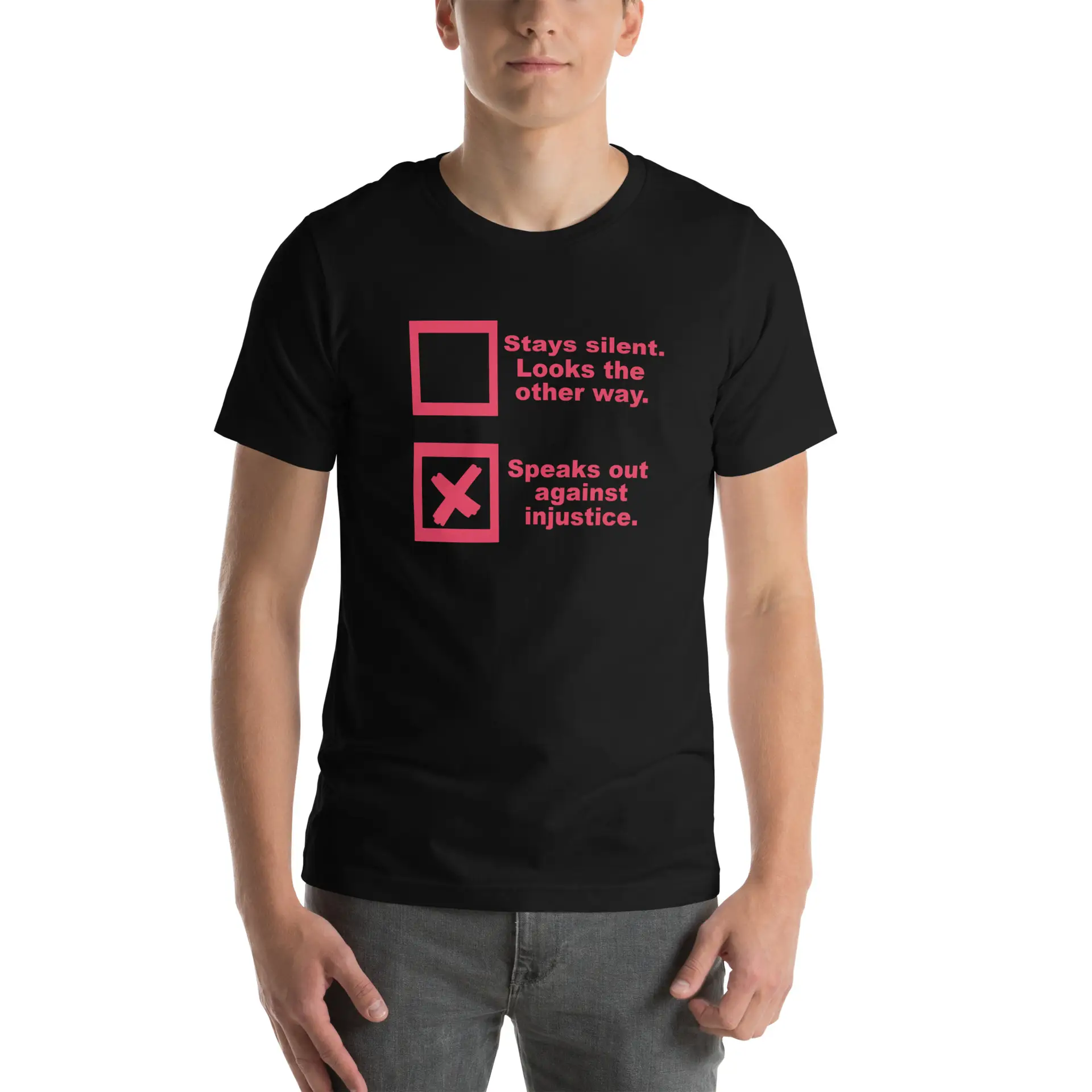 Justice Speaks Unisex t-shirt