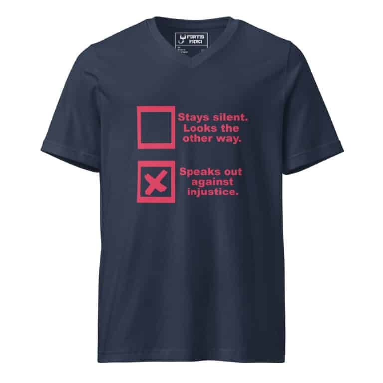 unisex-v-neck-tee-navy-front-696a1e423f4e1