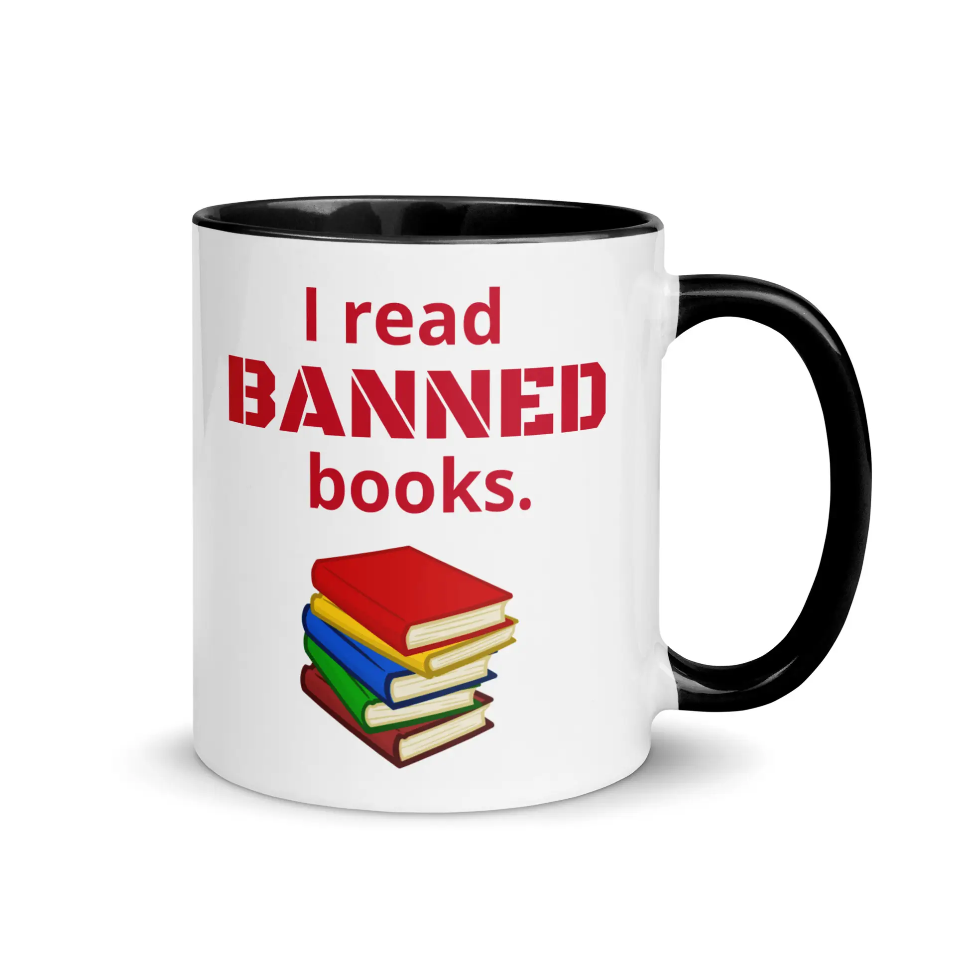 I read banned books Mug with Color Inside